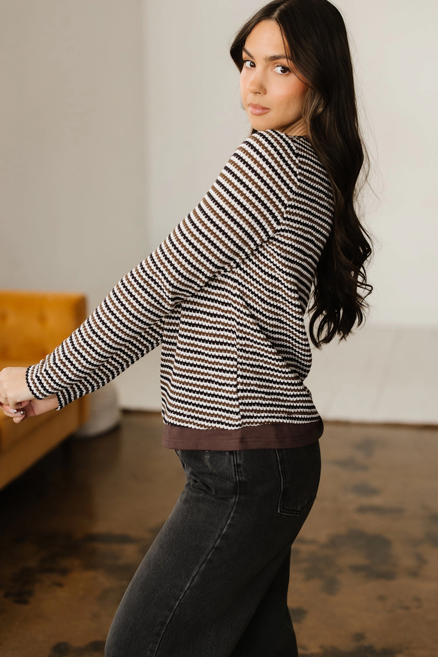 Threaded Pear Women's Avani Sleeve T Shirt Long Top