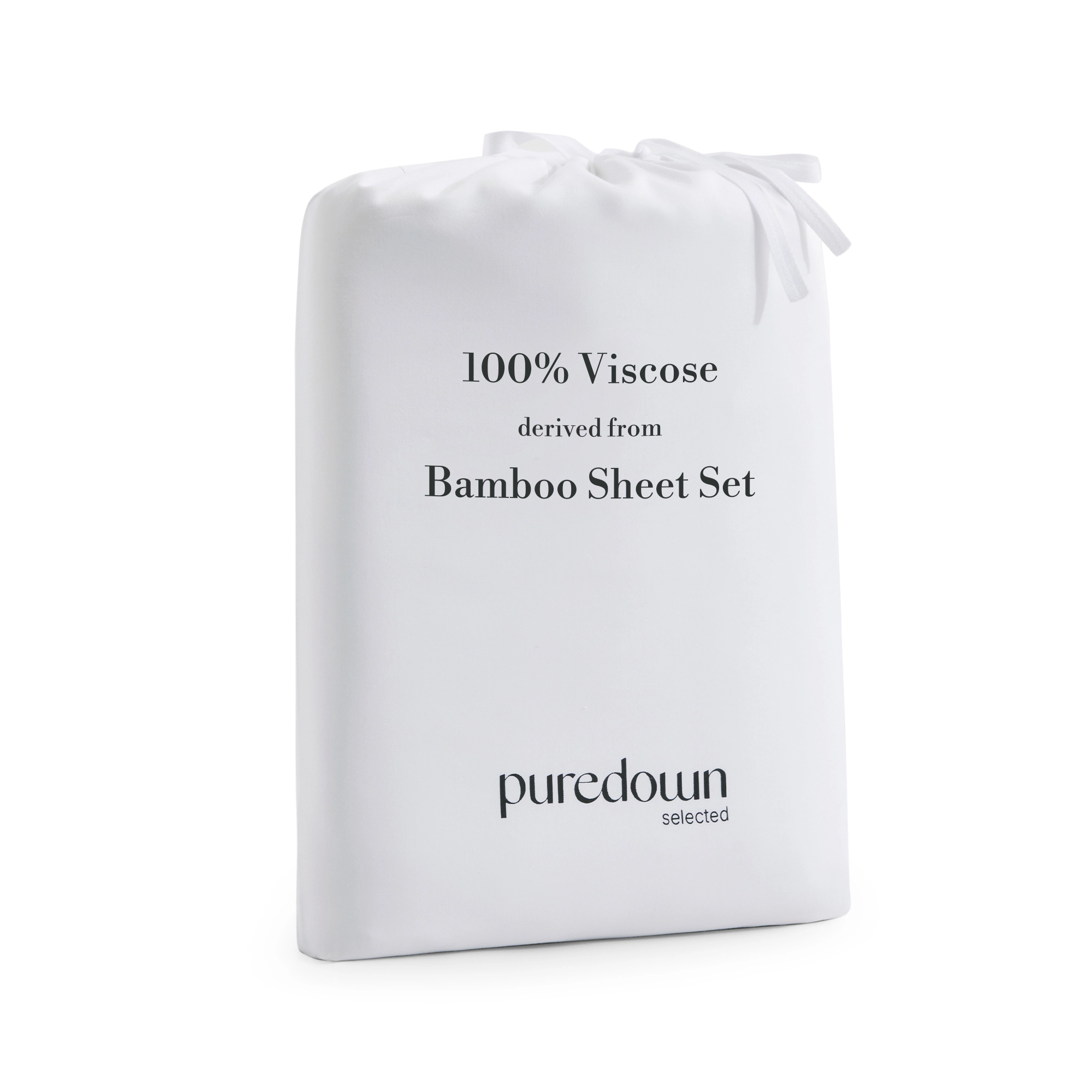 PEACENEST Rayon From Bamboo Sheet Set, Silky Soft Cooling Bed Sheets with Deep Pocket Fitted Sheet