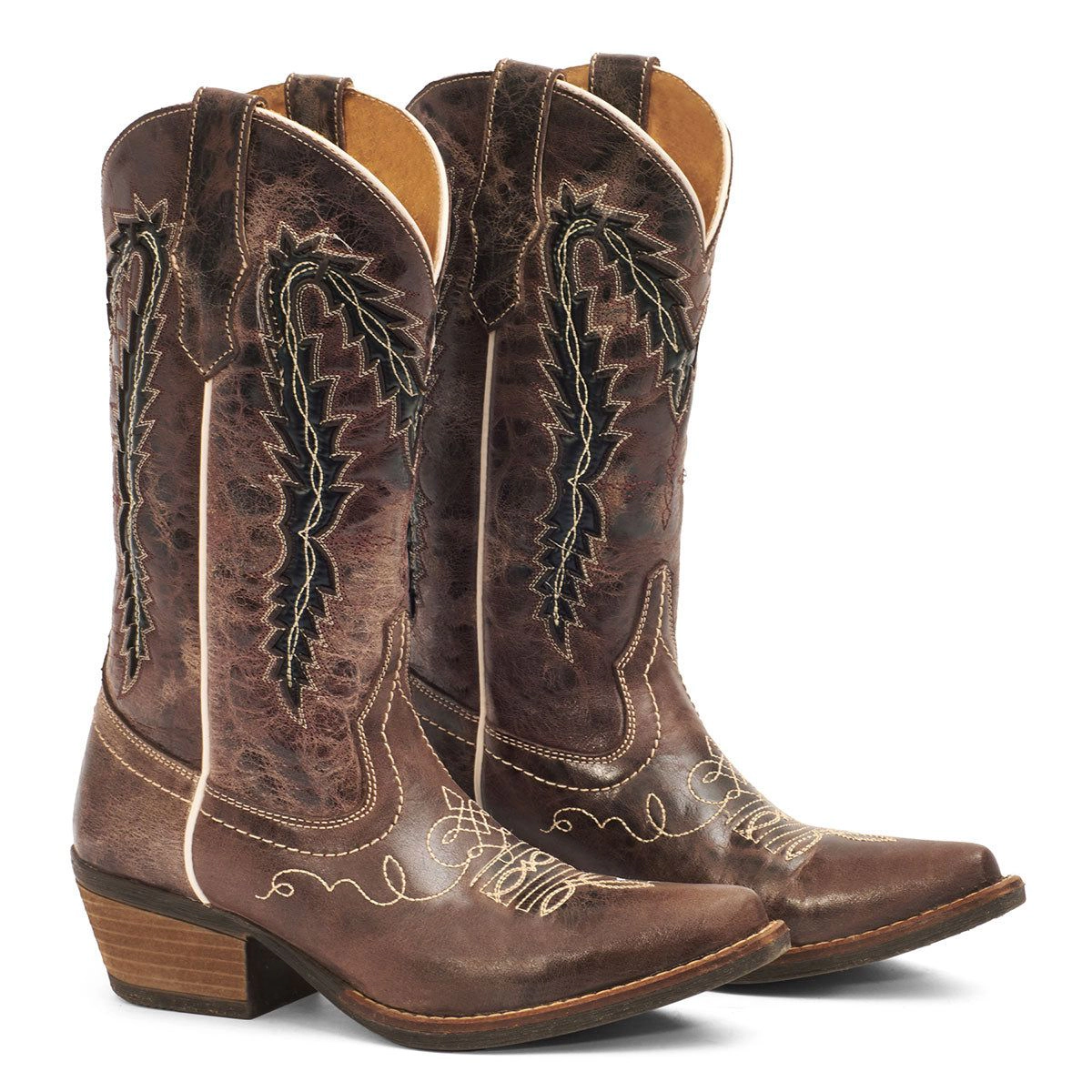 Forastero Womens Cowgirl Leather Western Boots