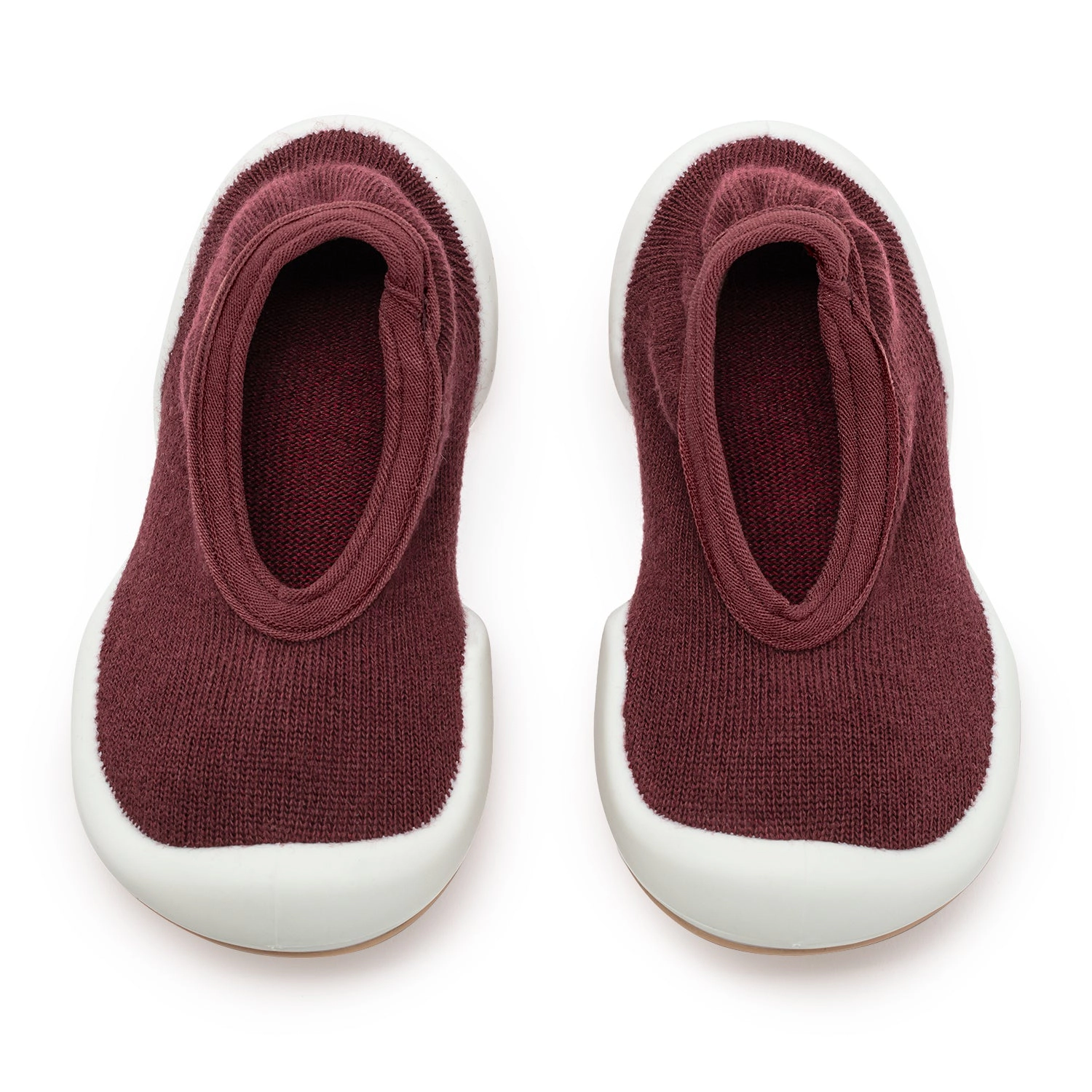 Toddler Breathable Washable Non-Slip Sock Shoes Flat-Plum