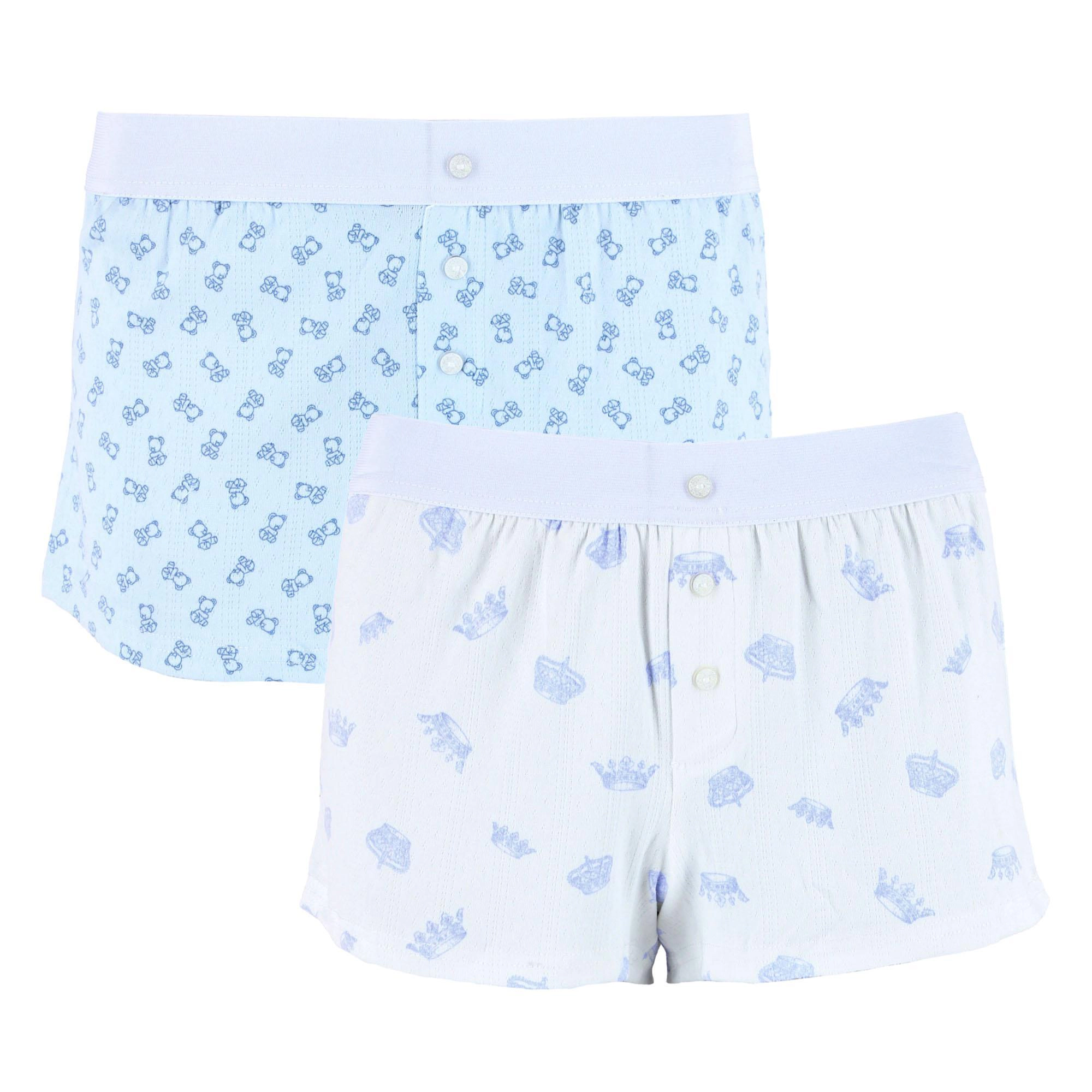 CTM Women's Teddy Bear Pointelle Pajama Short 2 Pack by StrawberryKiss