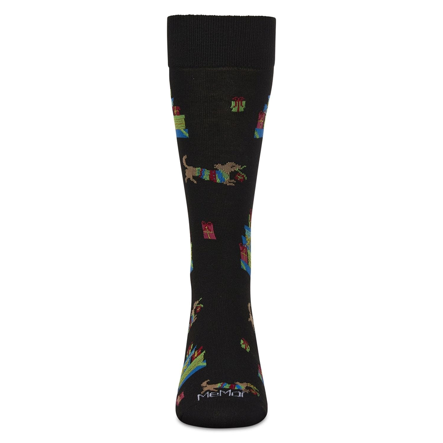 Memoi Men's Pile Of Gifts Holiday Crew Socks