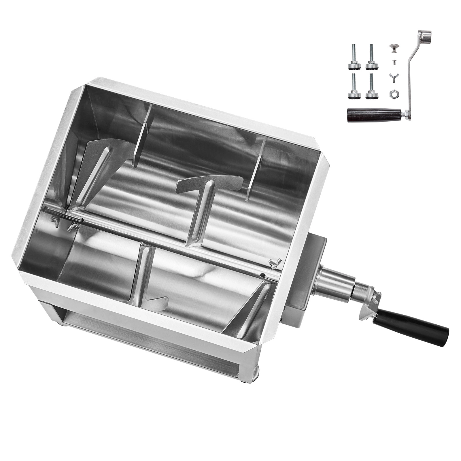 HONGGE Manual Meat Mixer Fixed Tank Meat Processing Equipment Mixing for Meat Stainless Steel Meat Mixer Sausage Mixer