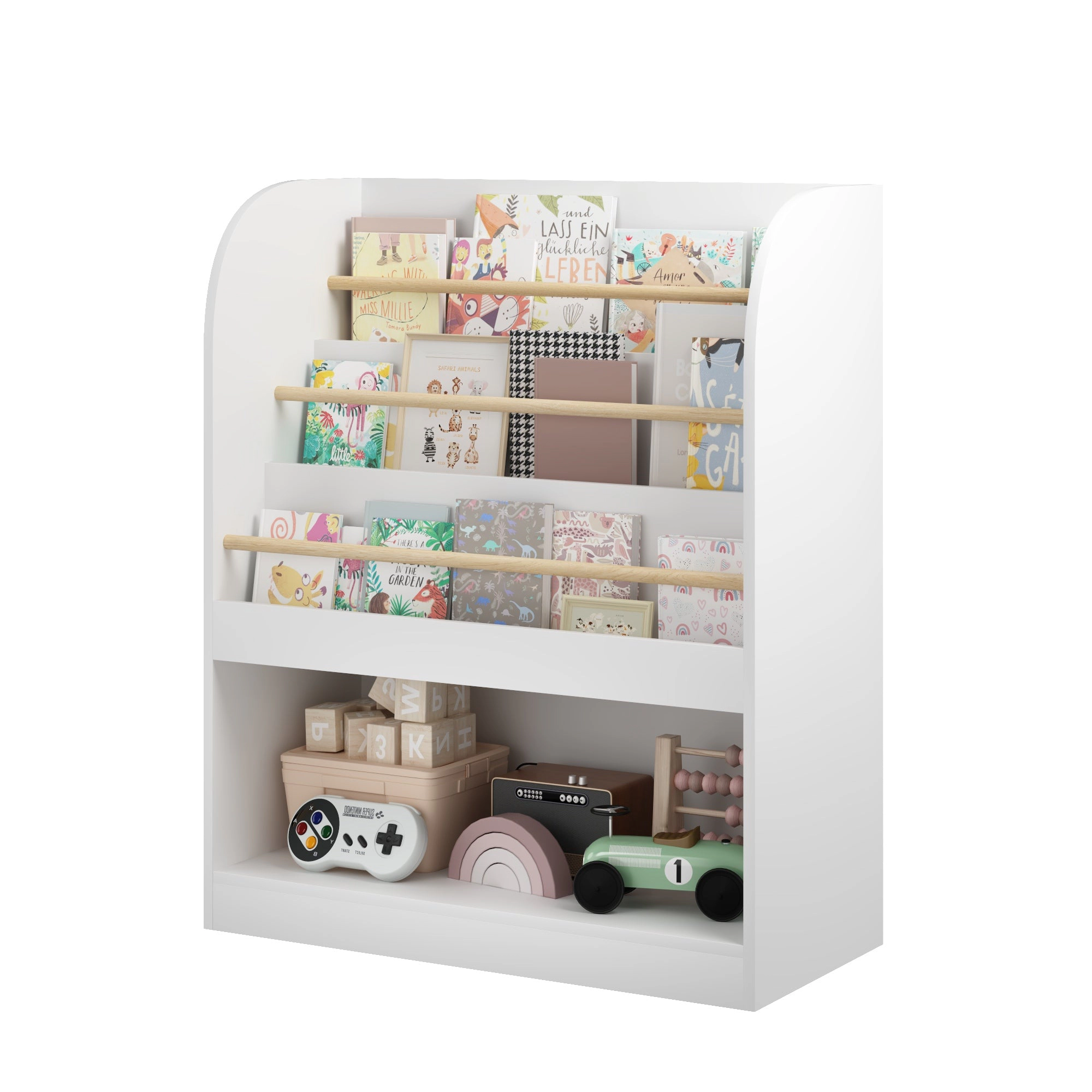 GBruno 3-Tier Front-Facing Kids Bookshelf