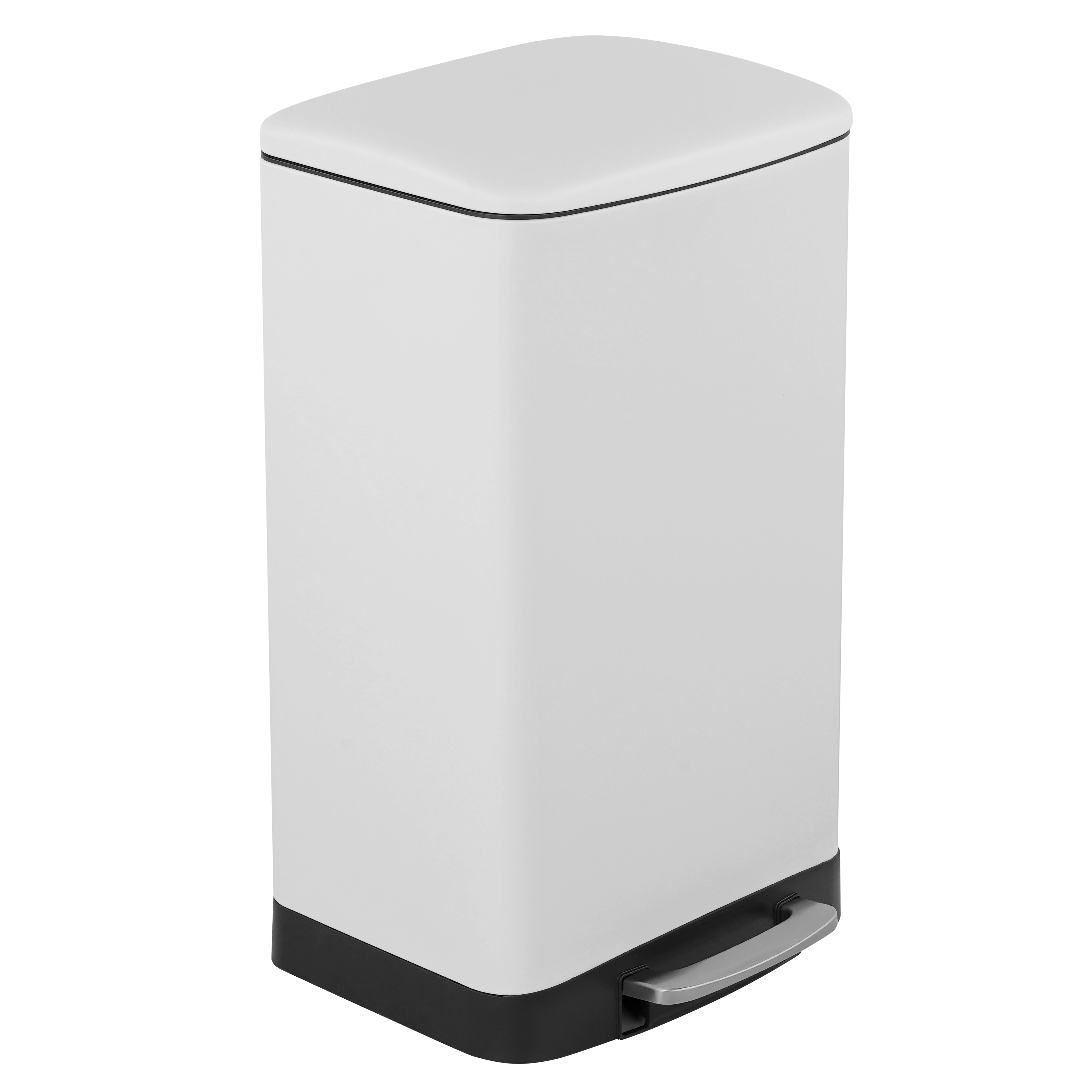 Innovaze 10.6 Gal./40 Liter Stainless Steel Rectangular Step-on Trash Can for Kitchen