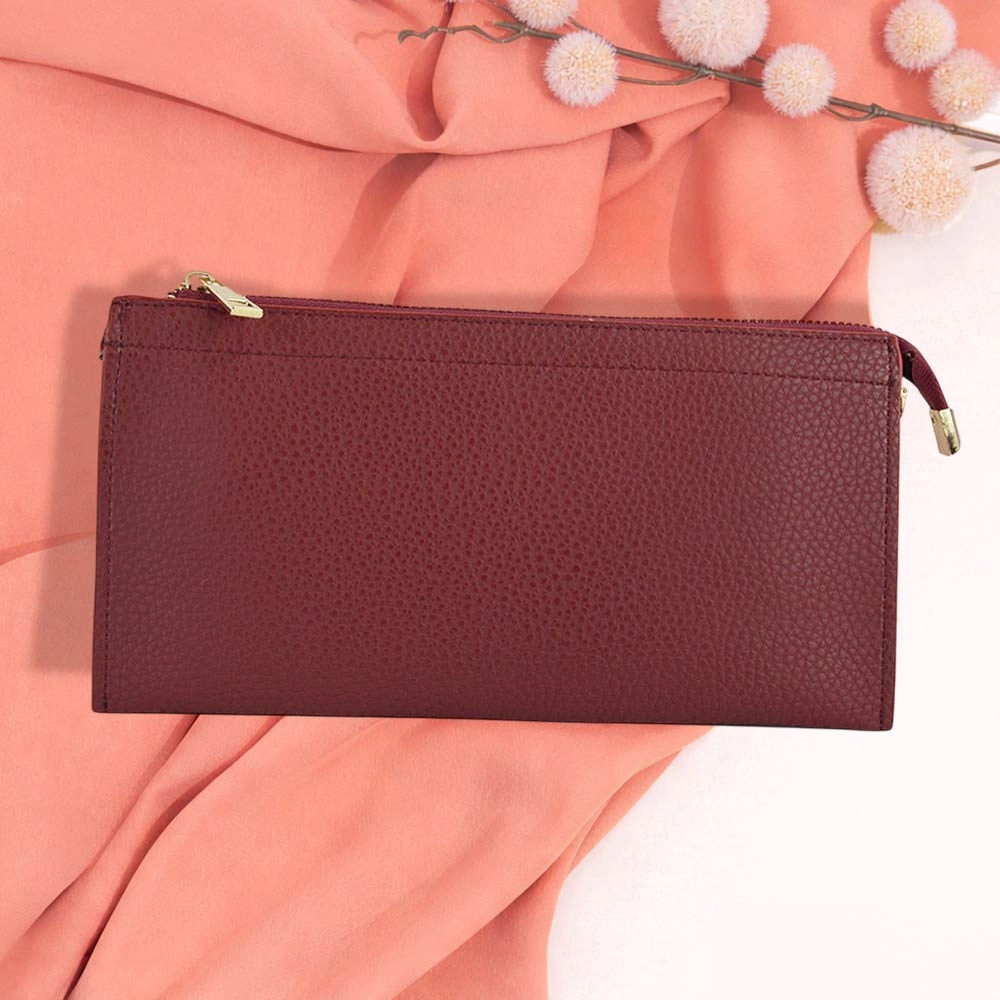 Fashnzfab Faux Leather Slim Wallet Crossbody Bag