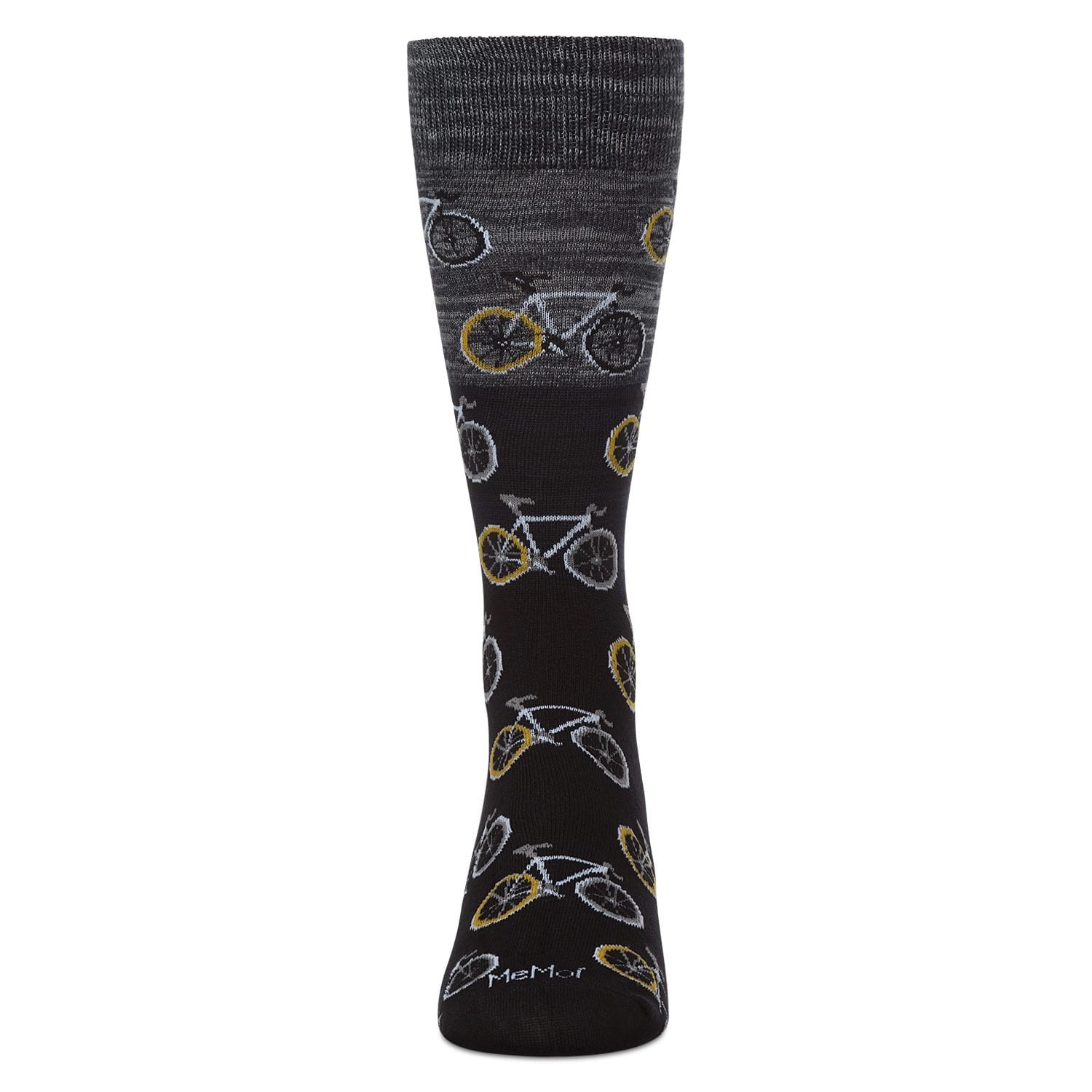 Memoi Men's Bicycles Patterned Rayon From Bamboo Crew Socks