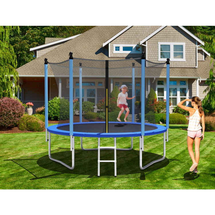 Hivvago Outdoor Trampoline with Safety Closure Net