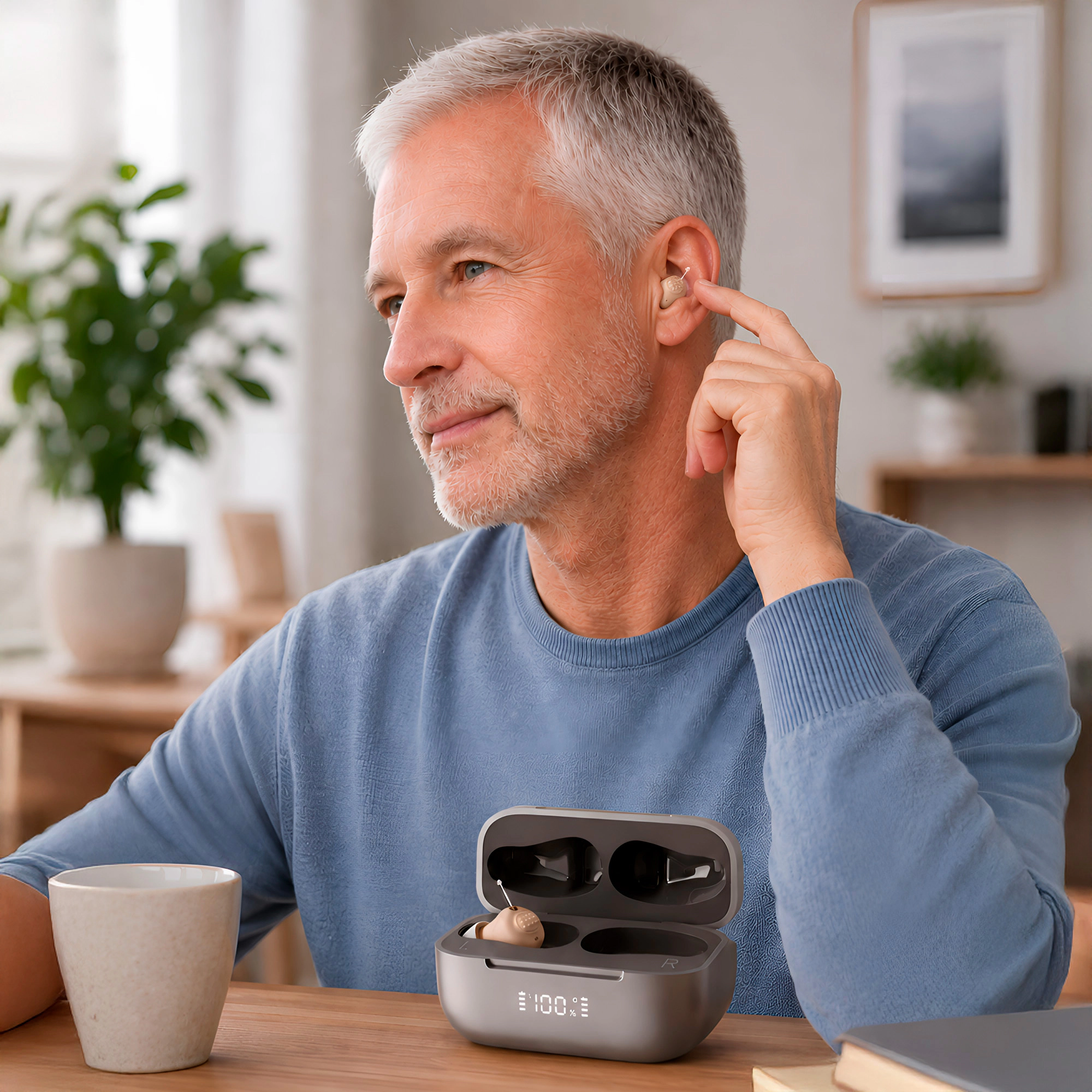 Pursonic Rechargeable OTC Hearing Aids for Adults with 4 Hearing Modes & 6 Adjustable Volume Levels