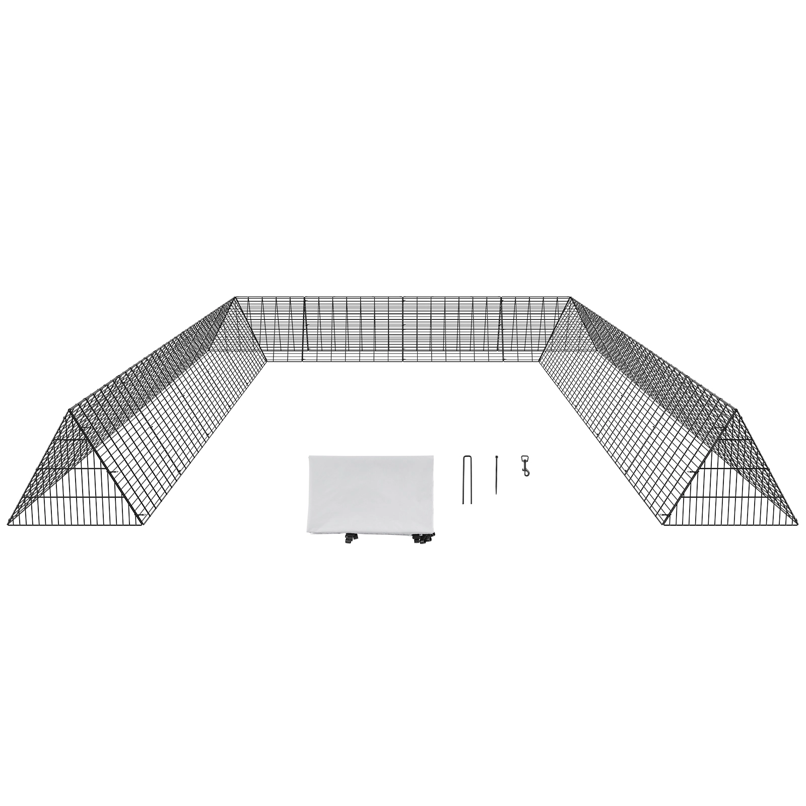 HONGGE Chicken Tunnels LxWxH Chicken Tunnels for Yard Portable Chicken Tunnels for Outside with Corner Frames 2 Sets