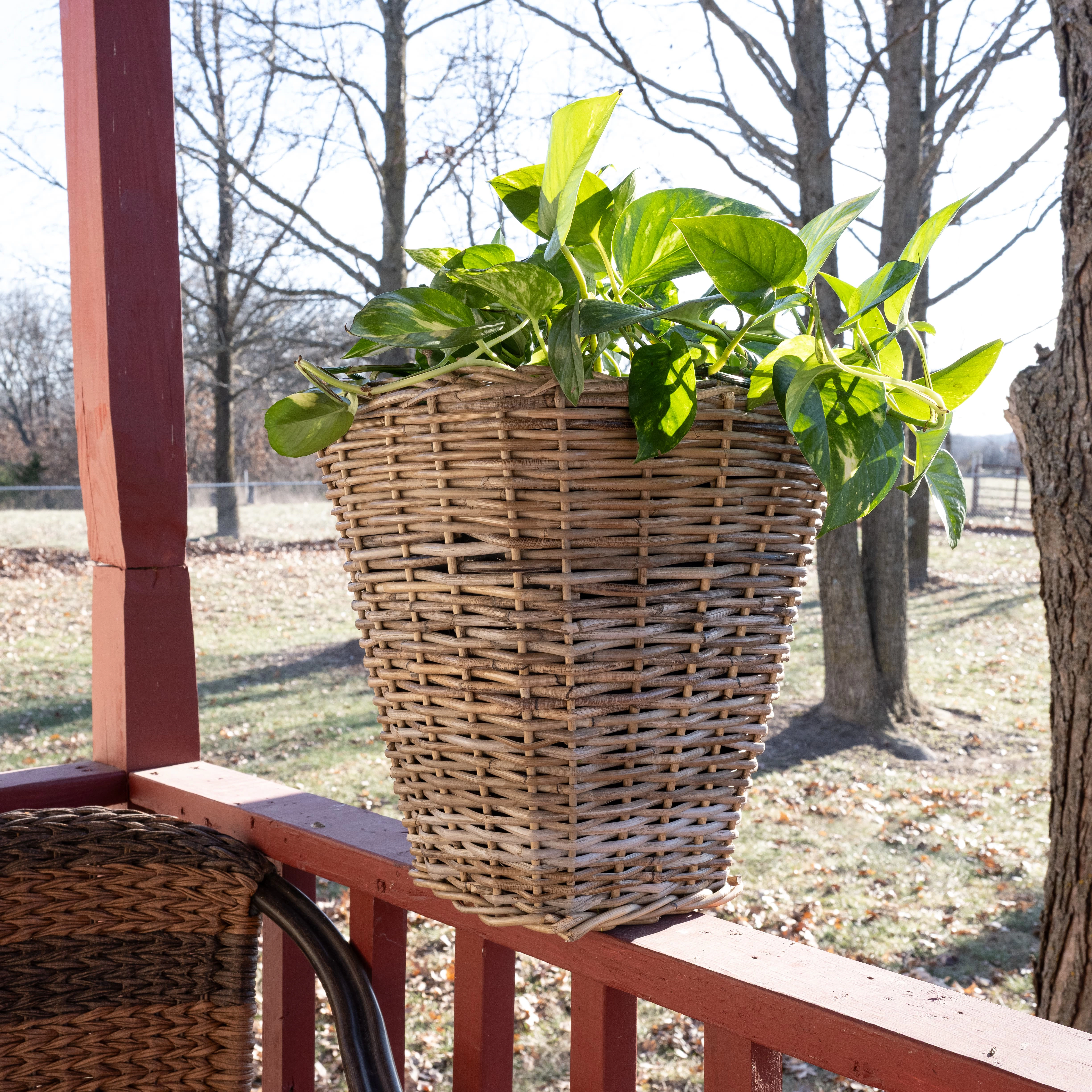 Saboga Home™ Square Tapered Planter with Plastic Insert