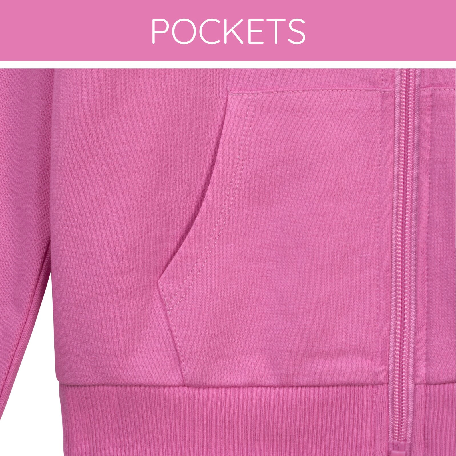 Disney Girls' Cosplay Fleece Zip-Up Hoodie