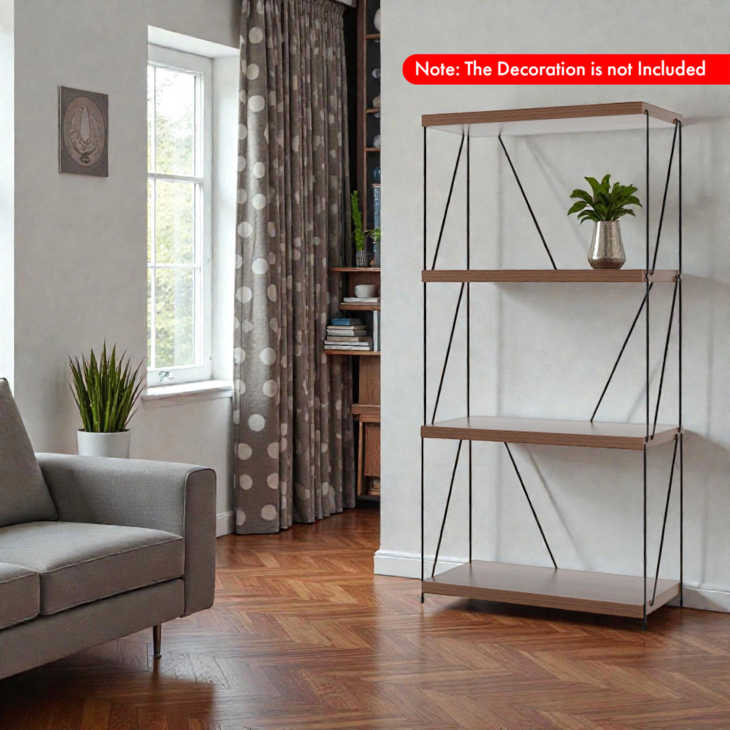 Hivvago Contemporary Metal Frame Storage and Display Shelf Designs