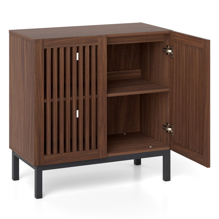 Hivvago Buffet Cabinet With Storage 32" Wooden Sideboard Coffee Bar Station