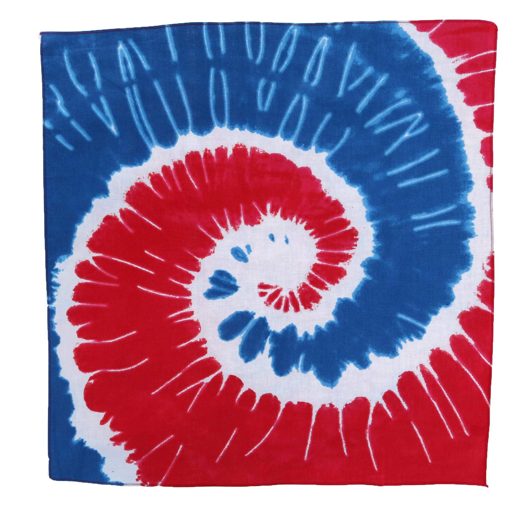 CTM Patriotic Swirl Tie-Dye Bandana