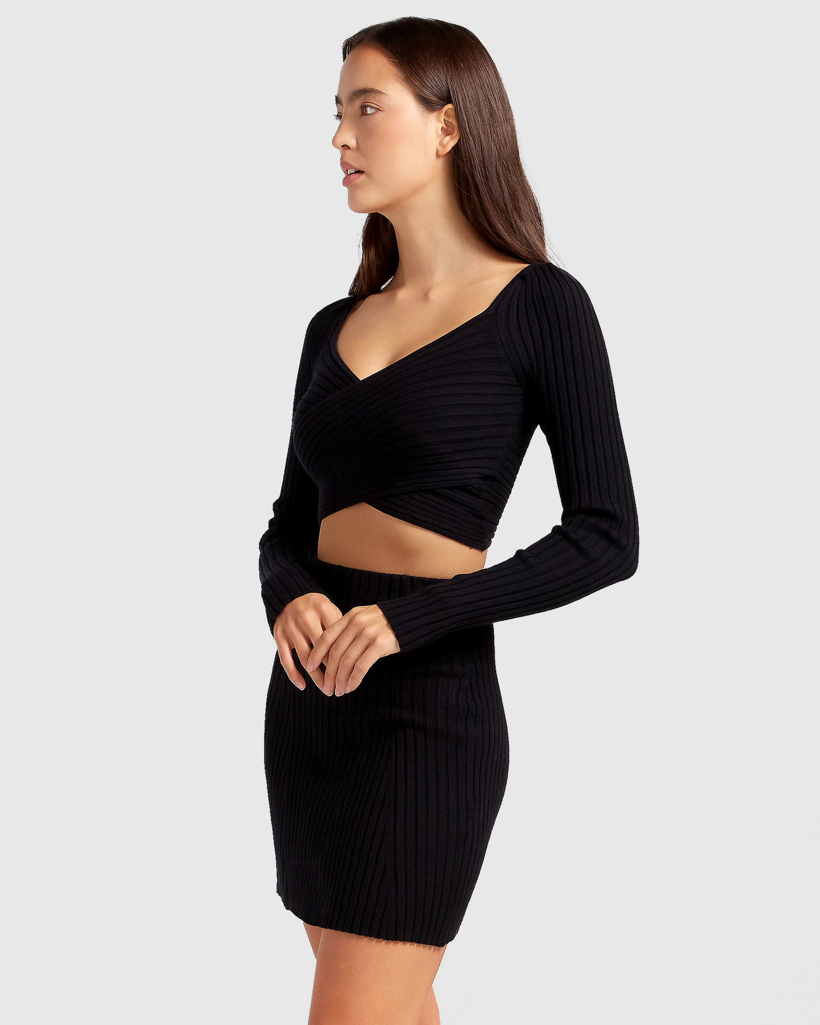 Belle & Bloom Womens C'est Knit Mini Skirt