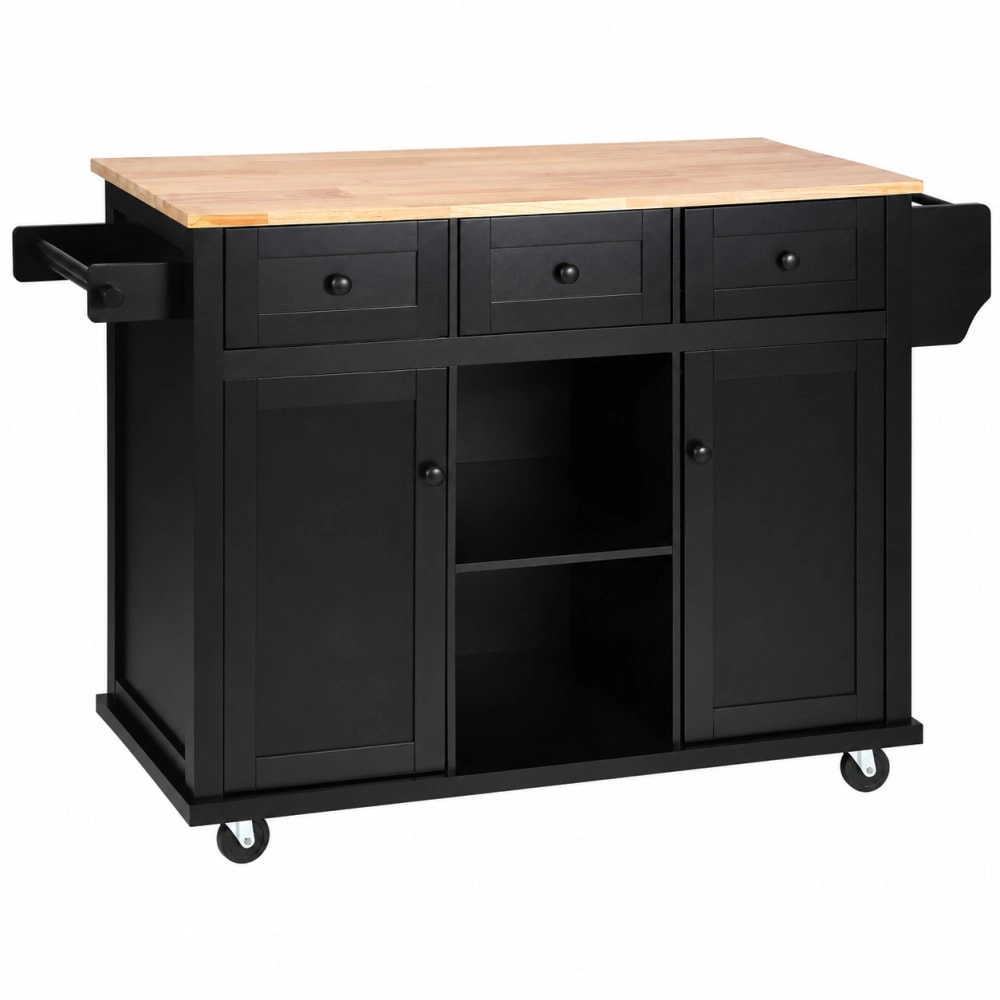 ELEMENT ACE Rolling Kitchen Island Cart With Storage