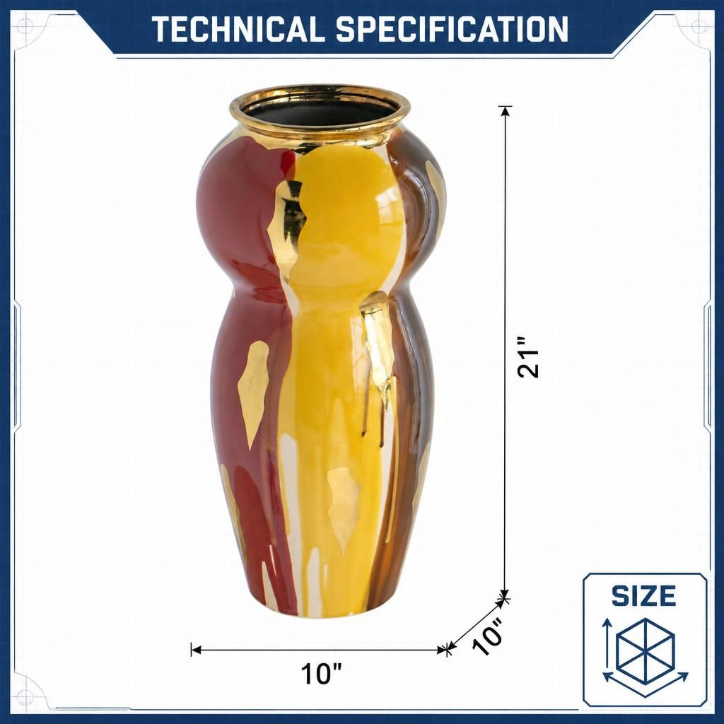 Toemoa Decorative Ceramic Standing Planter
