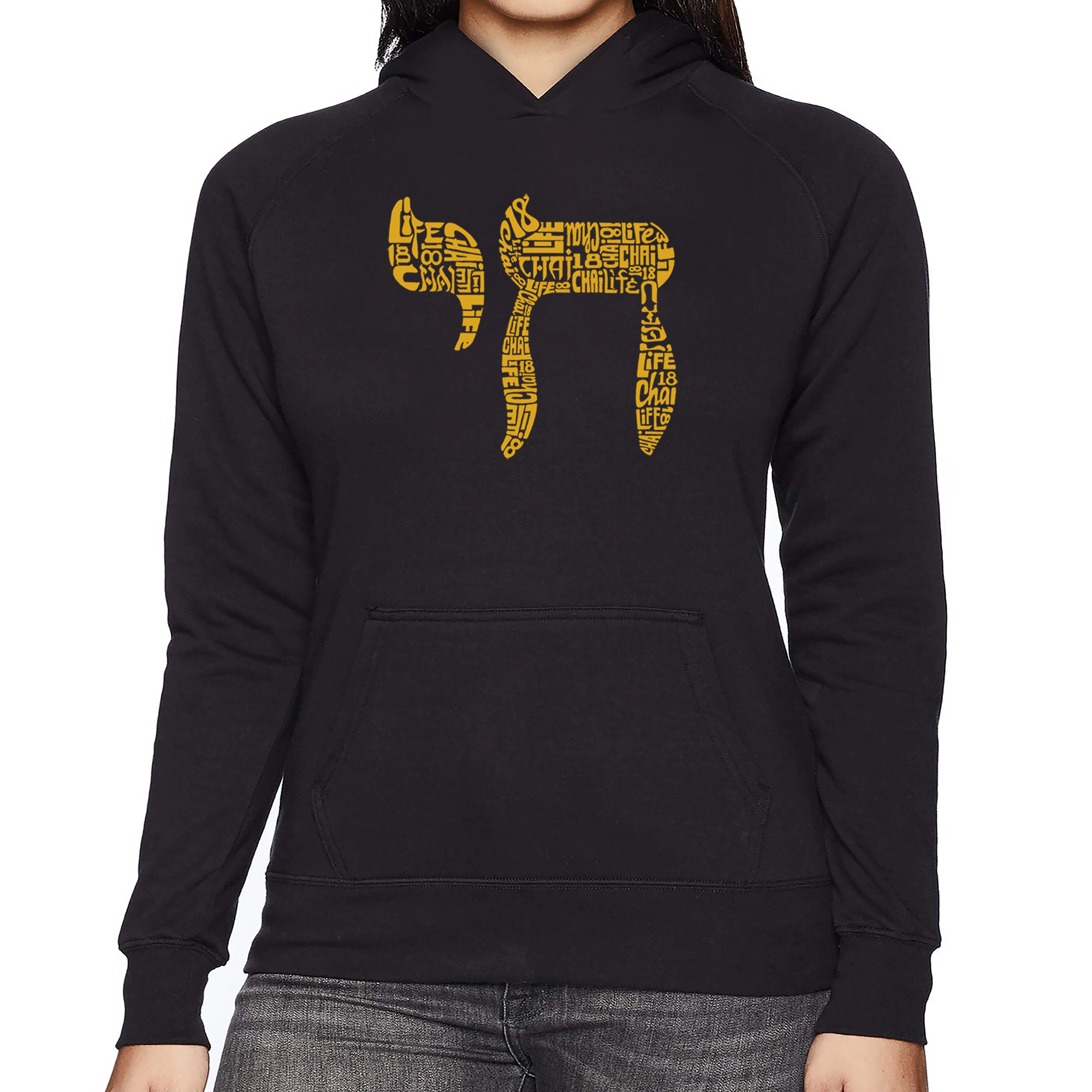 LA Pop Art Chai - Women's Word Hooded Sweatshirt