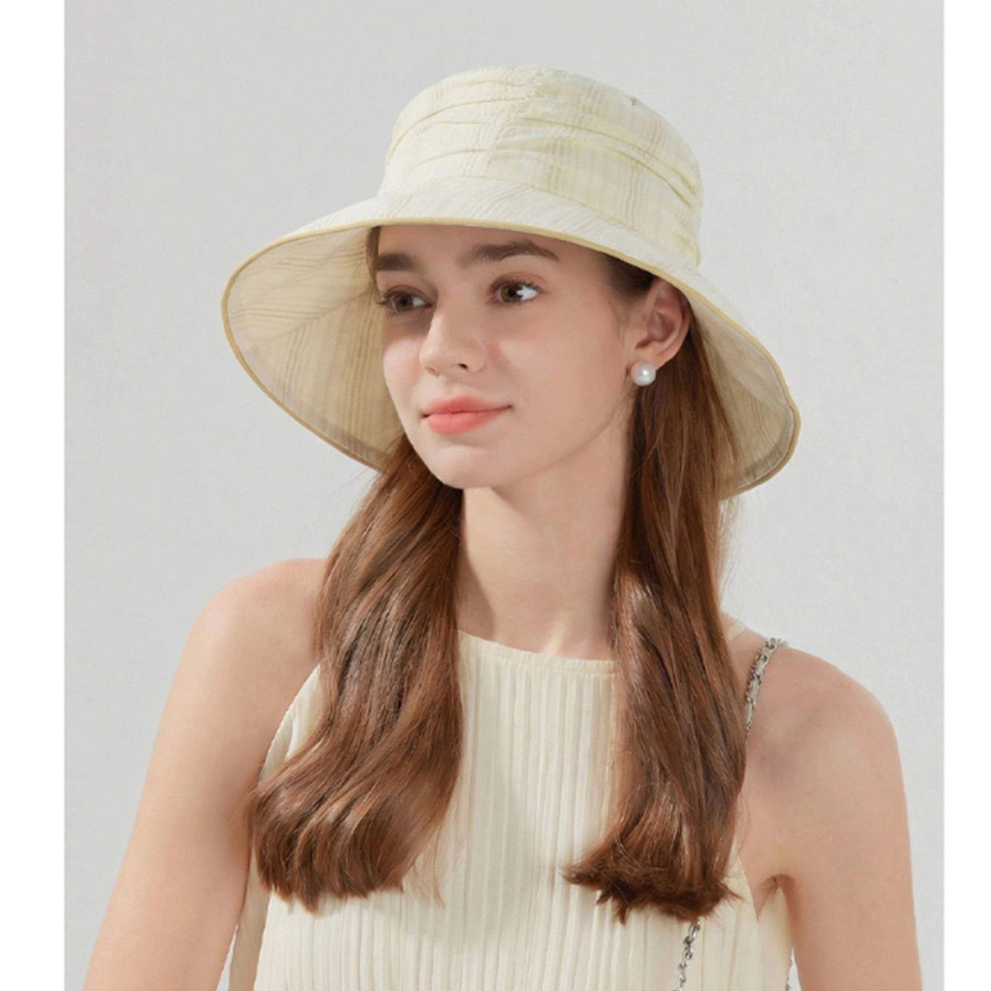 Anna-Kaci Women's Lightweight Bucket Hat Wide Brim Sun Breathable Mesh Lining Casual Summer
