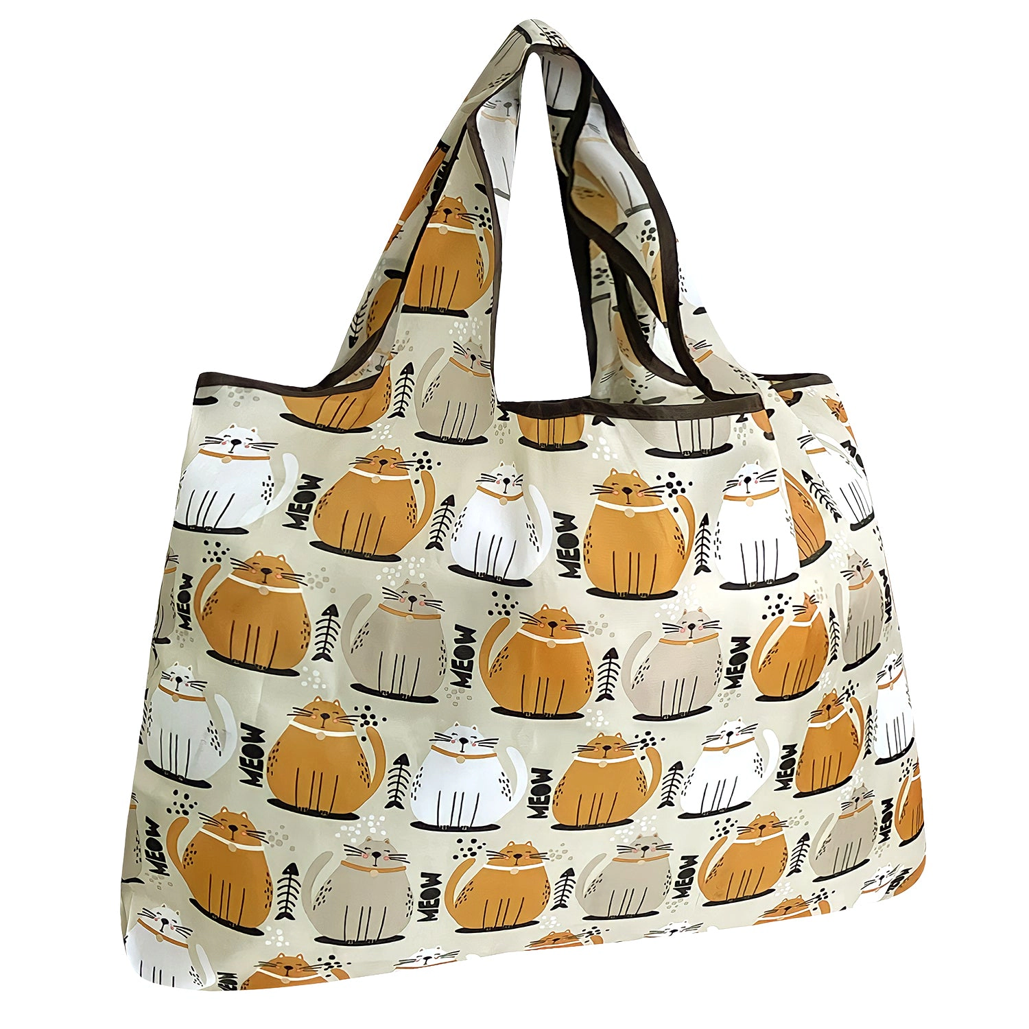 Wrapables Large Nylon Reusable Shopping Bag for Groceries
