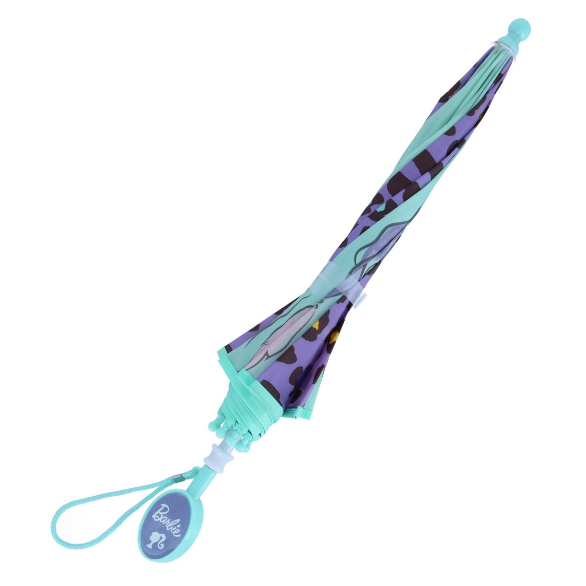 U.P.D., INC Girl's Mattel Barbie and Leopard Print Stick Umbrella