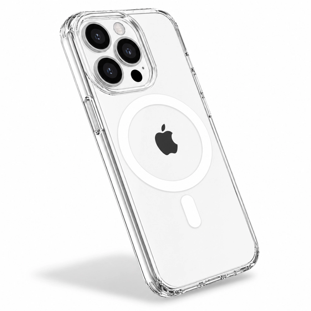 Qixxronics for iPhone Pro Max Magnetic Case Shockproof Cover Compatible with Wireless Charging for iPhone Pro Max