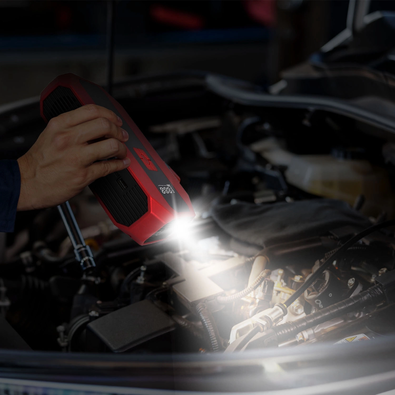 GBruno 1500A Jump Starter With Air Compressor