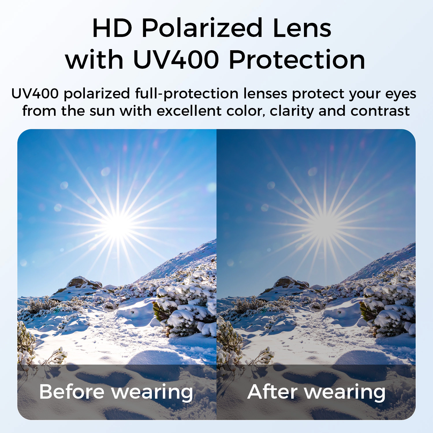 Alpha Digital Polarized Black Lenses, Bluetooth Audio/Mic, IP65 & 5Hr - Smart Glasses