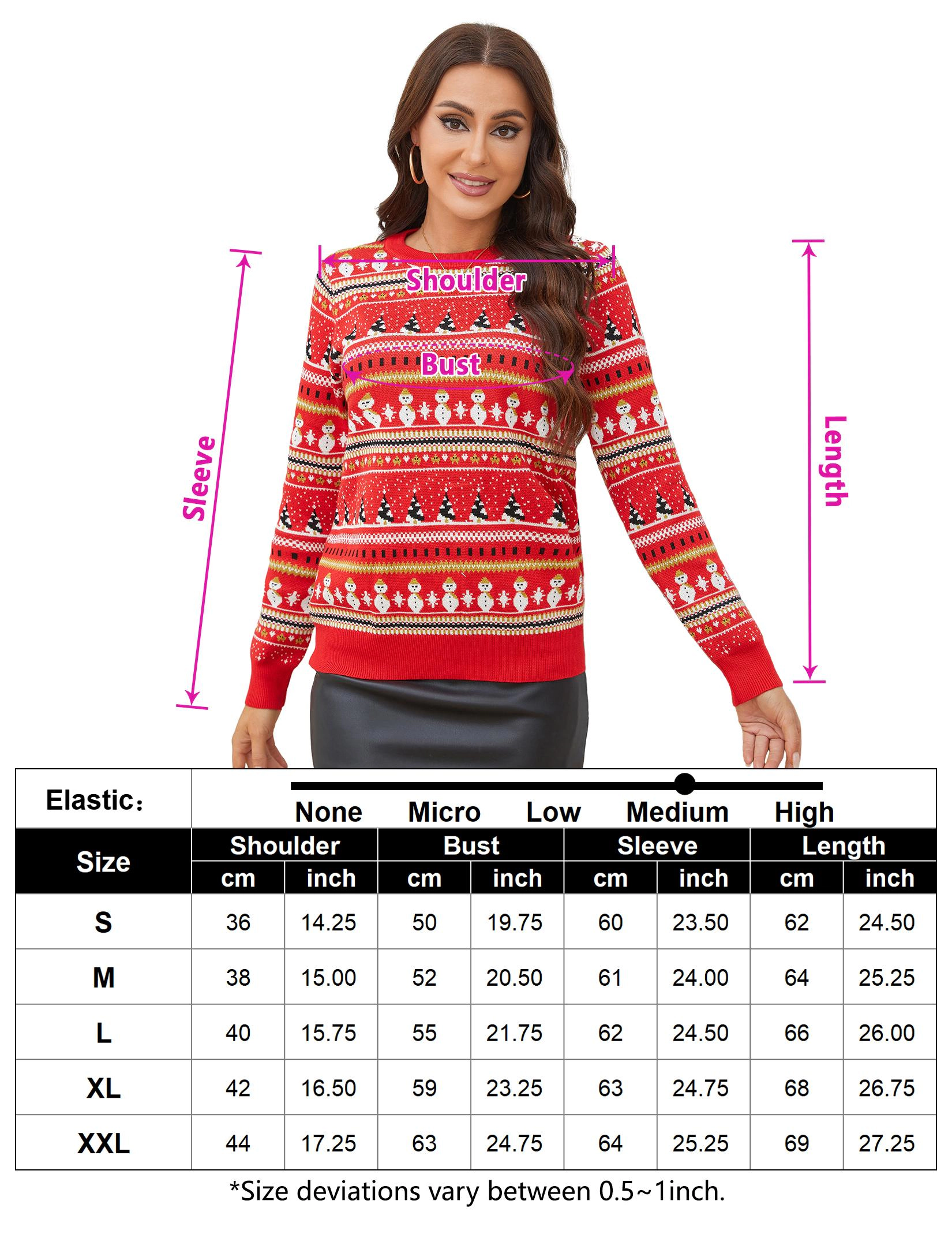 KOJOOIN Women's Long Sleeve Knit Sweater