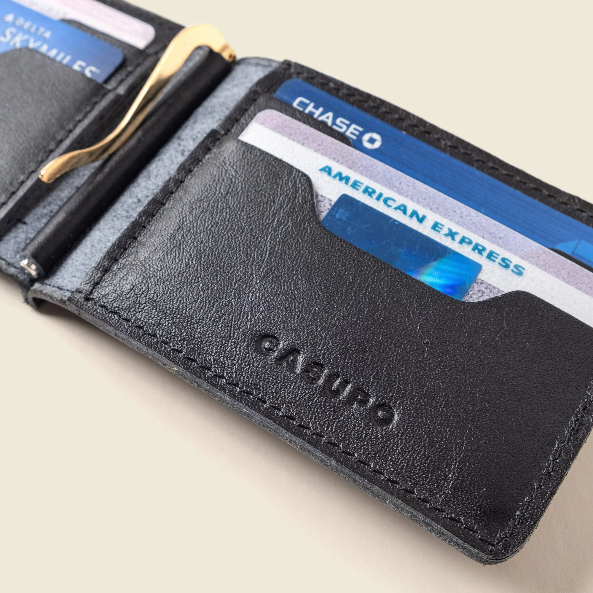 Casupo Leather Bifold Money Clip Wallet
