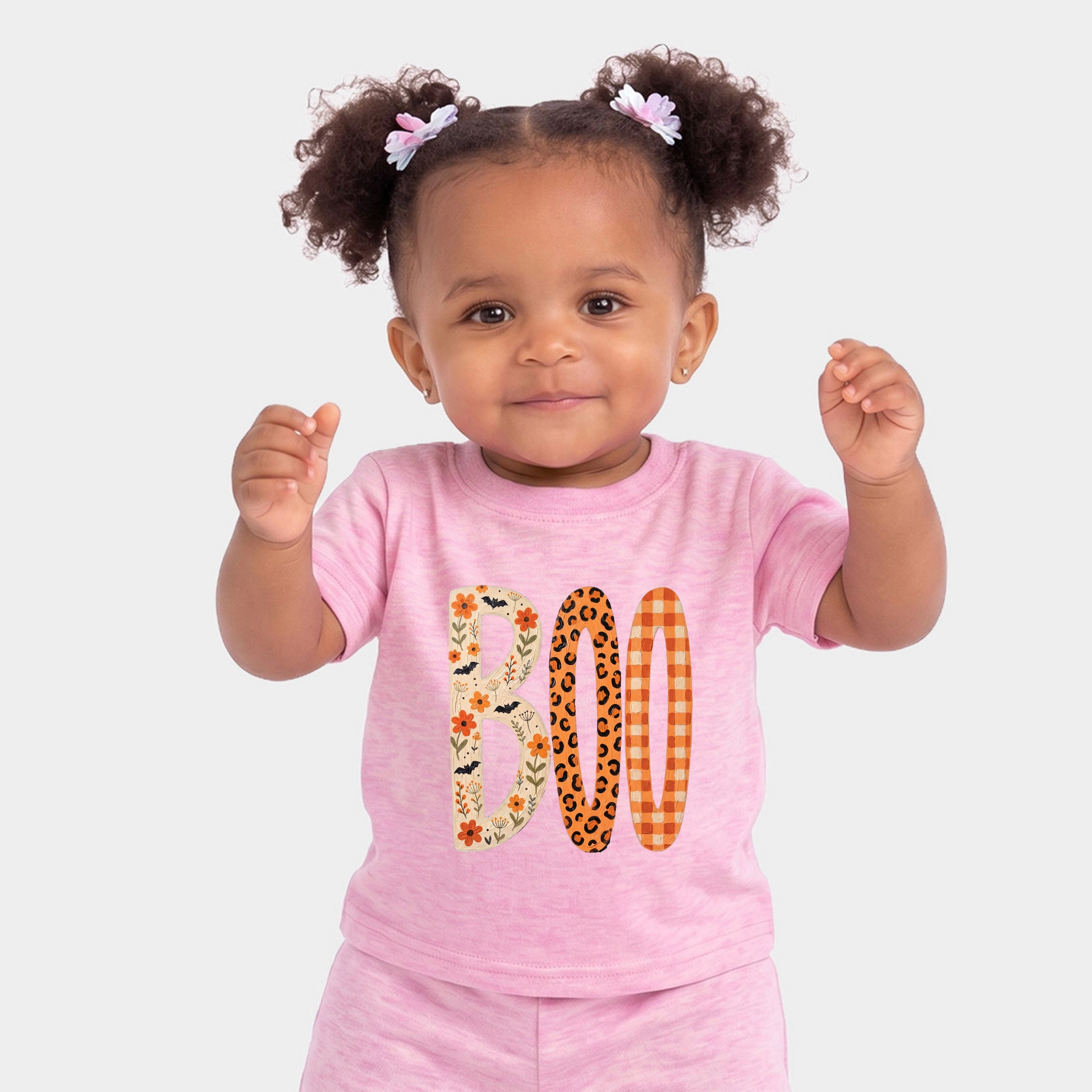 The Juniper Shop - Infant Jogger Pant Crew Set Boo Tall Pattern