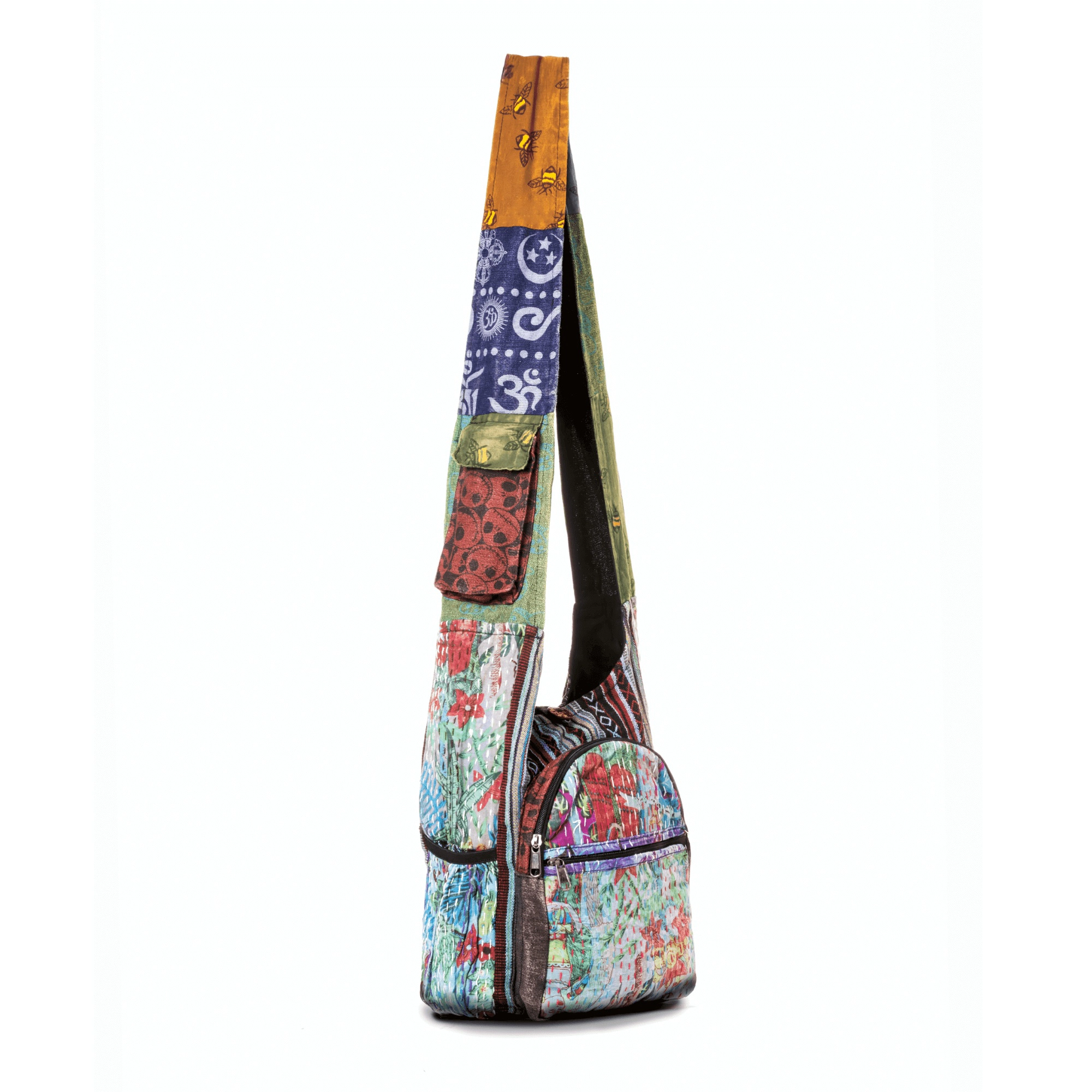 Kathmandu Collection Womens Patchwork Hobo Bag