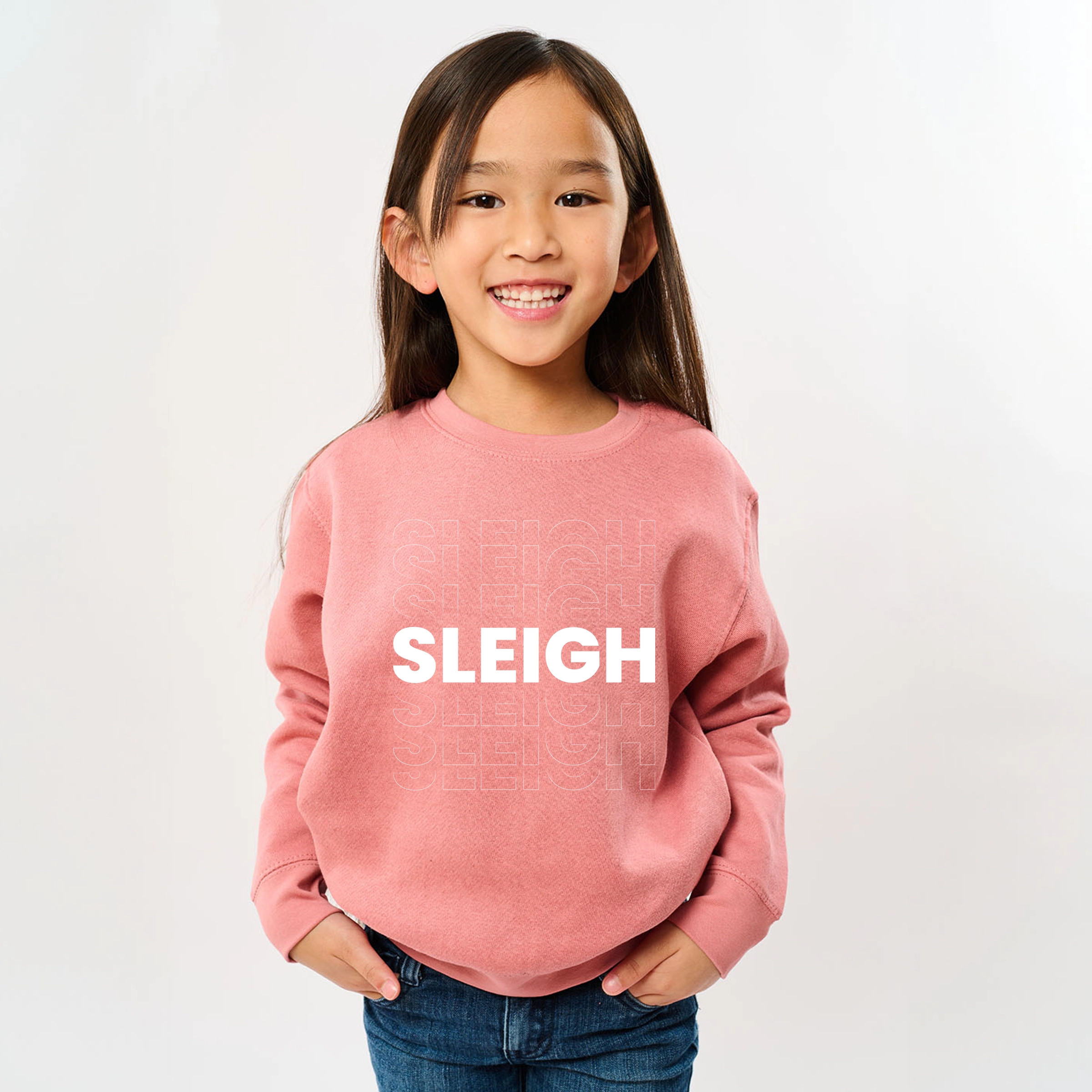 The Juniper Shop - Youth Graphic Sweatshirt Sleigh Bold Stacked
