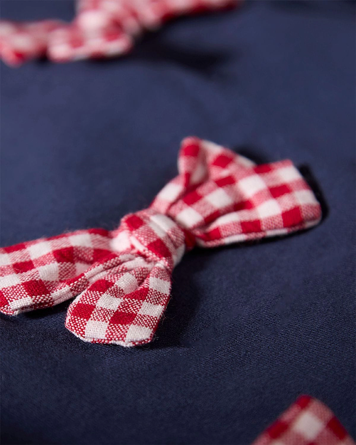 MeMoi 2 Piece Kids Girl "The Gingham Bow" Cotton-Rich Sweatshirt and Pants Set