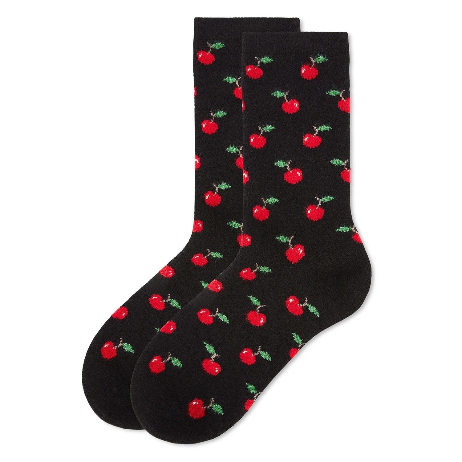 MeMoi Women's Cherry On Top Cashmere Blend Crew Socks