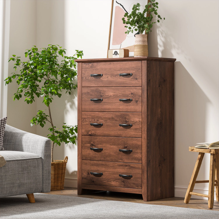 Hivvago Standing Storage Cabinet with a Set of 5 Drawers