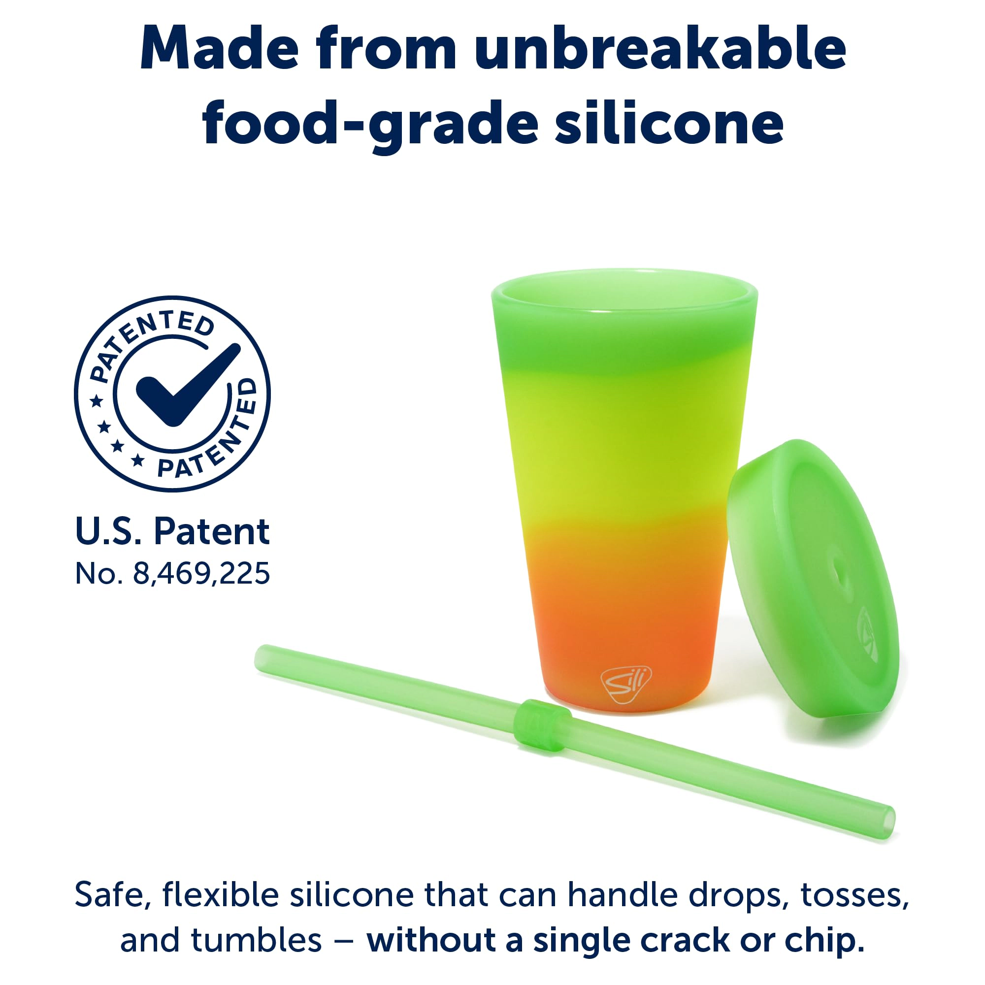 Silipint Silicone 16 oz Straw Tumbler