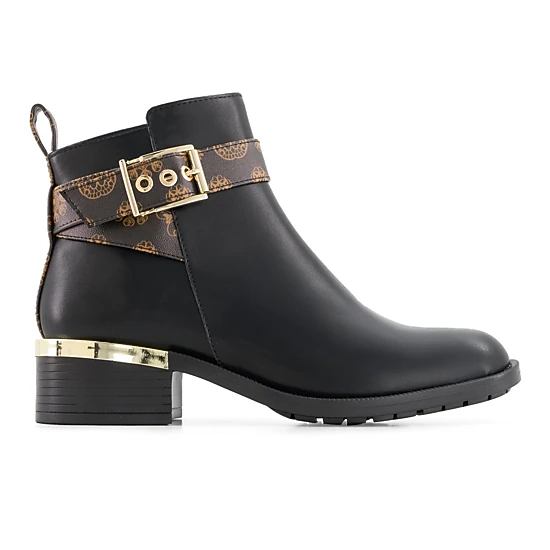Andrea Womens Fashion Booties With Ankle Buckle