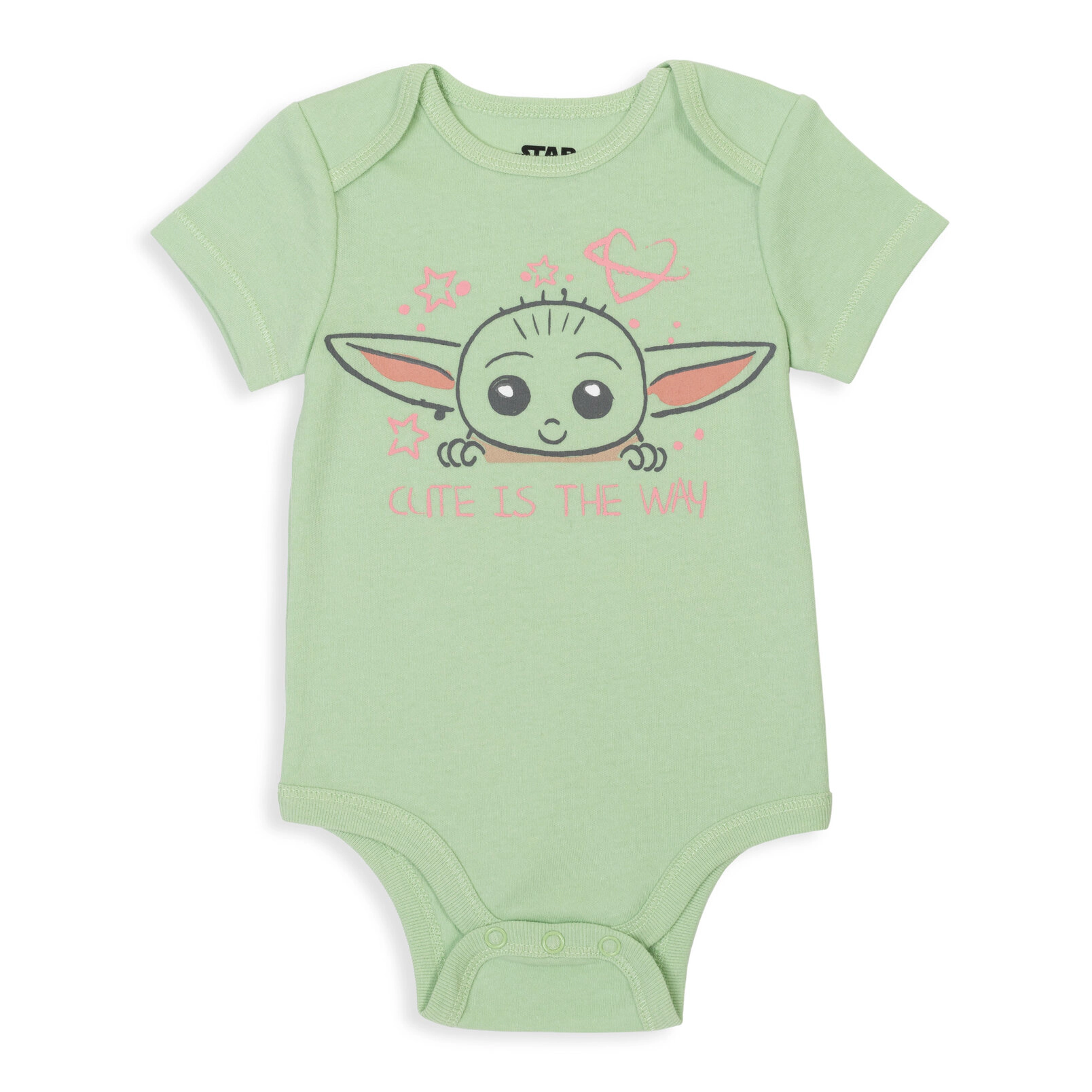 Star Wars The Mandalorian Grogu Baby Girls' 5-Pack Short Sleeve Bodysuits