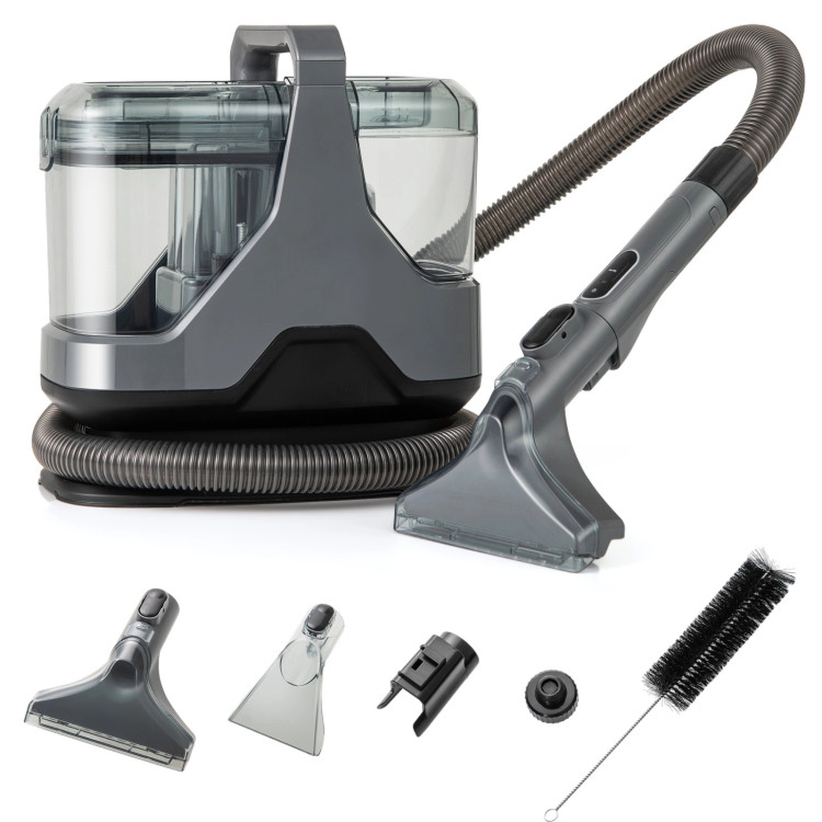 SUGIFT Gray Portable Upholstery and Carpet Cleaner with 44-oz Water Tank 600W 15-kPa Suction 12-in W 12.5-in H