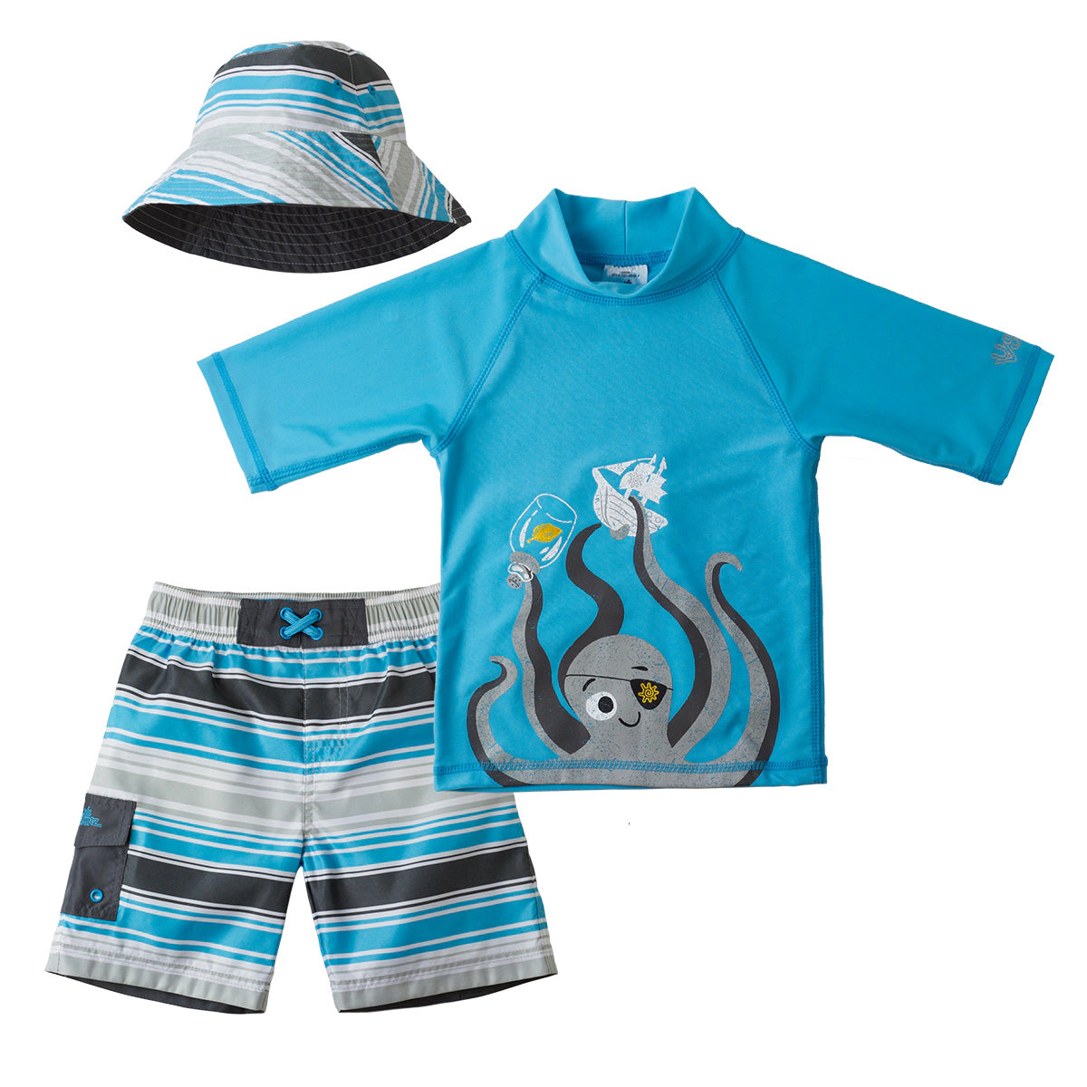 UV Skinz Boy's 3PC Sun & Swim Set
