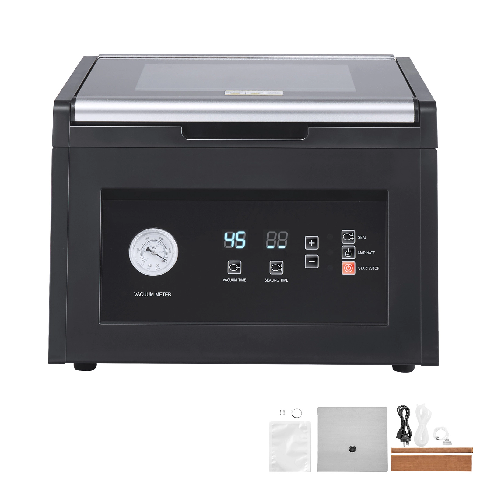 HONGGE Chamber Vacuum Sealer, Packing Machine for Wet Foods, Meat, Compact