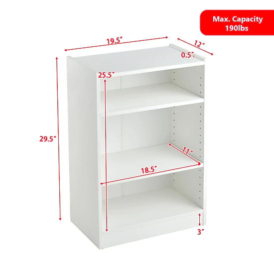 Hivvago 3-Tier Open Shelf Organizer for Small Spaces