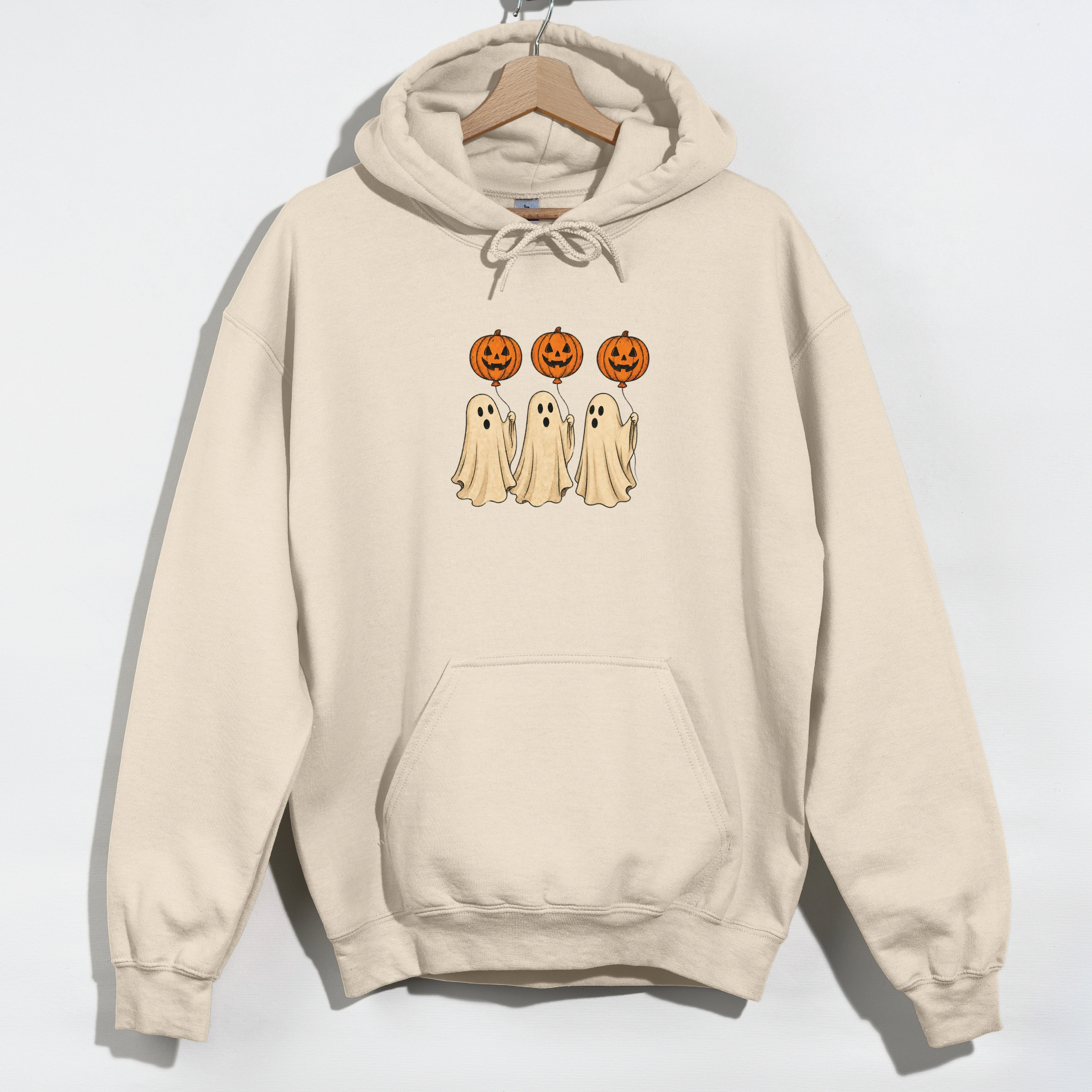 Simply Sage Market - Women's Graphic Hoodie Ghosts With Pumpkins