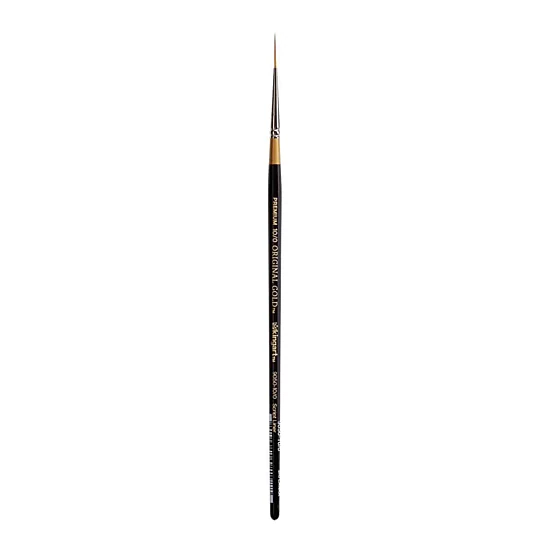 KINGART Original Gold 9050 Script Liner Golden Taklon Brush
