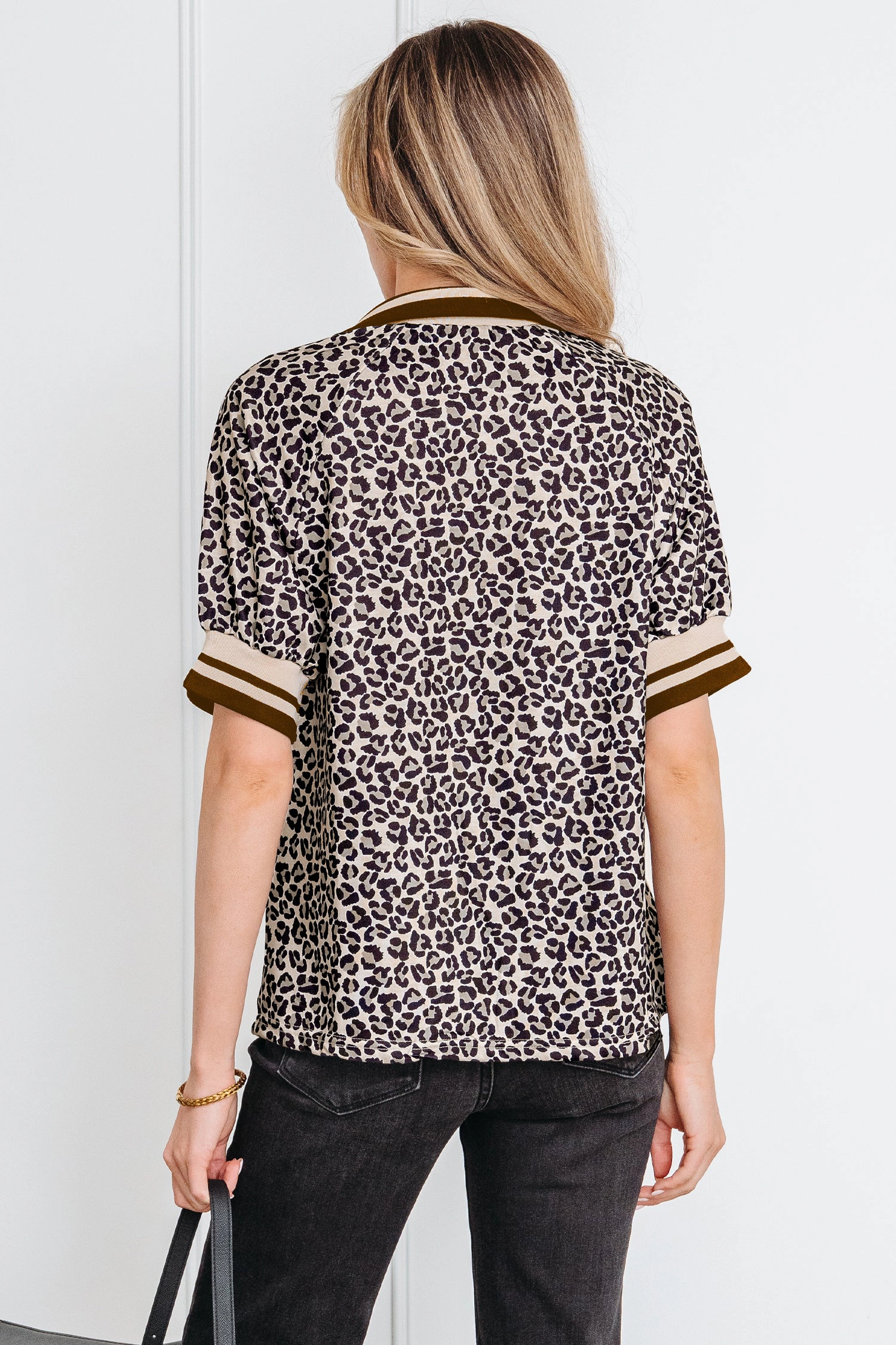 Threaded Pear Women's Jennifer Patchwork Short Sleeve Top