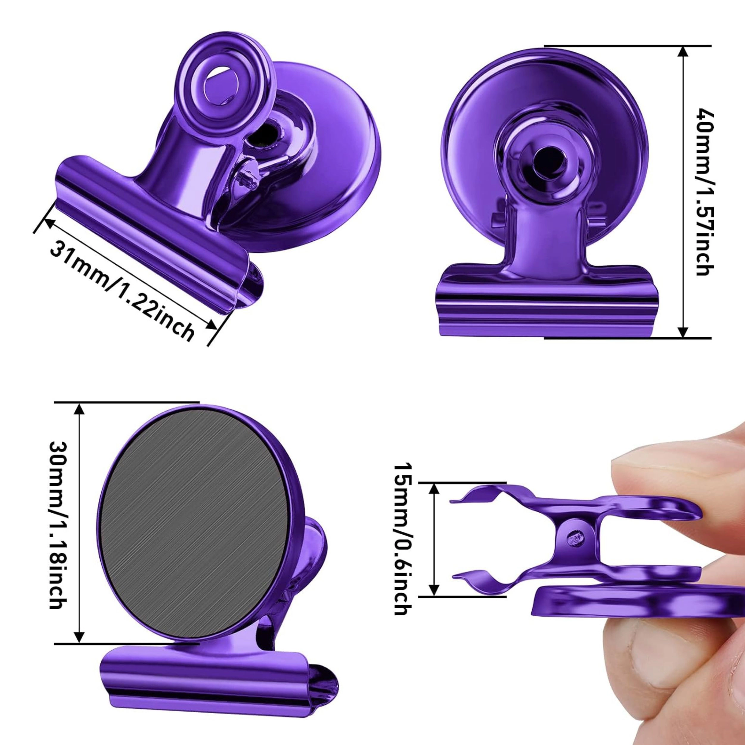 Stock Preferred Pack of 12 Fridge Magnets Magnetic Clips for Refrigerator and Whiteboard