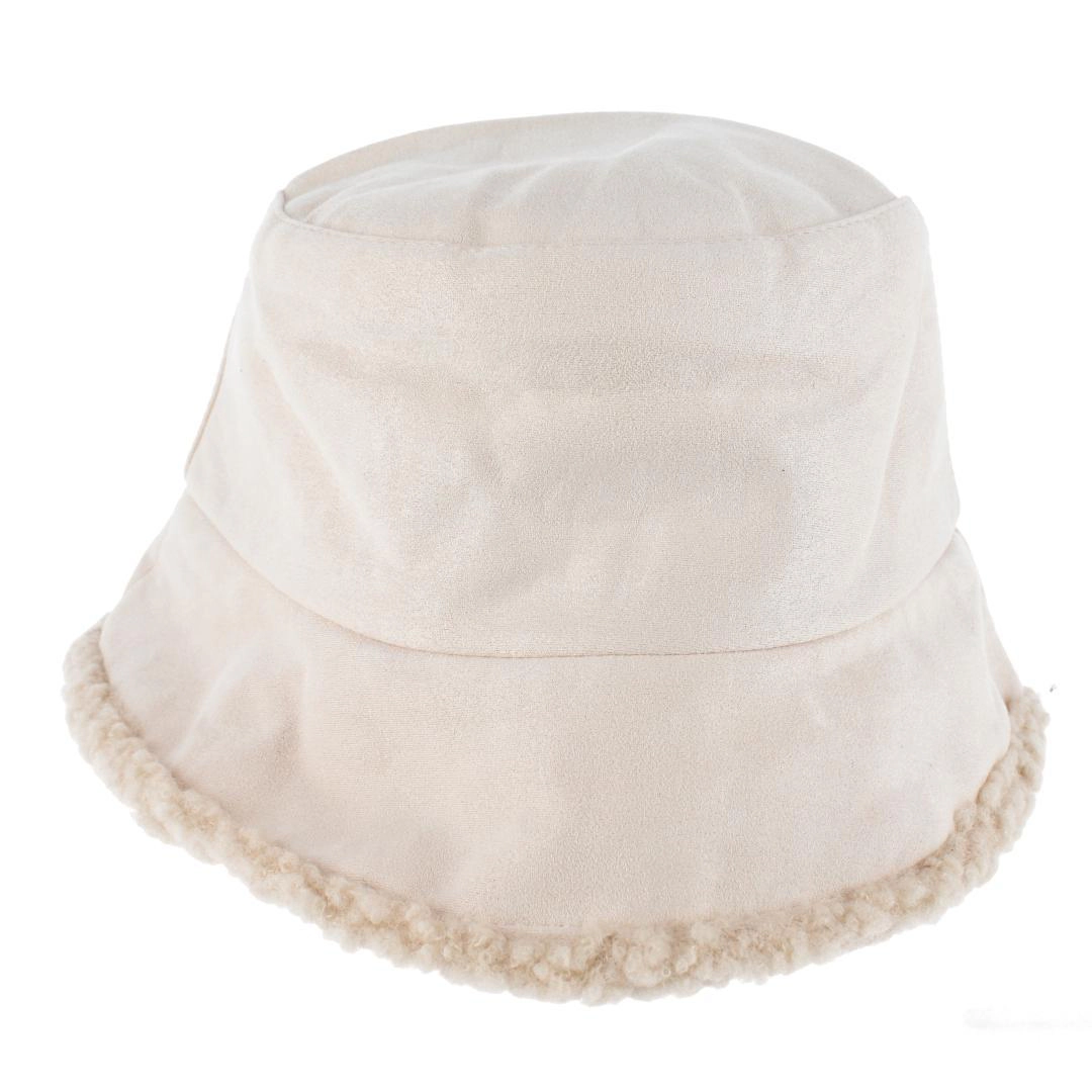 CTM® Women's Sherpa Reversible Bucket Hat