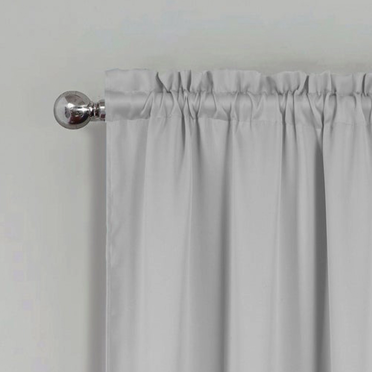 RT Designers Collection 100% Polyester Twilight Blackout Rod Pocket Curtain Panel 54" x 84" Silver
